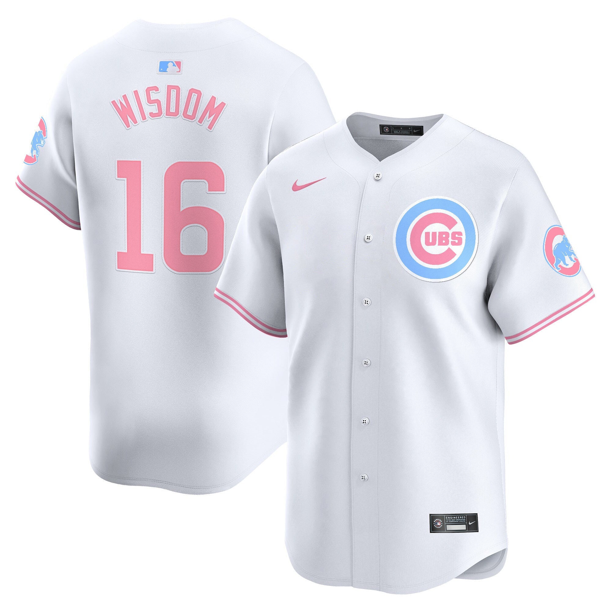 Unisex Chicago Bubblegum Pink Vapor Premier Limited Jersey