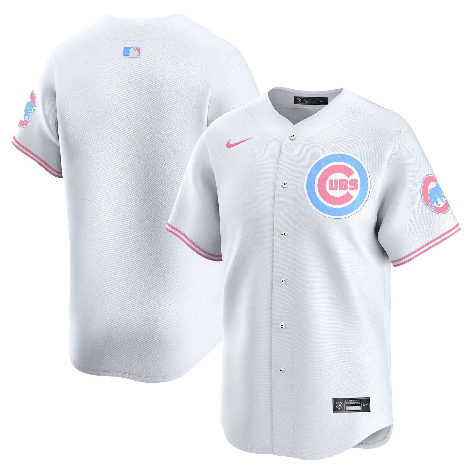 Unisex Chicago Bubblegum Pink Vapor Premier Limited Jersey