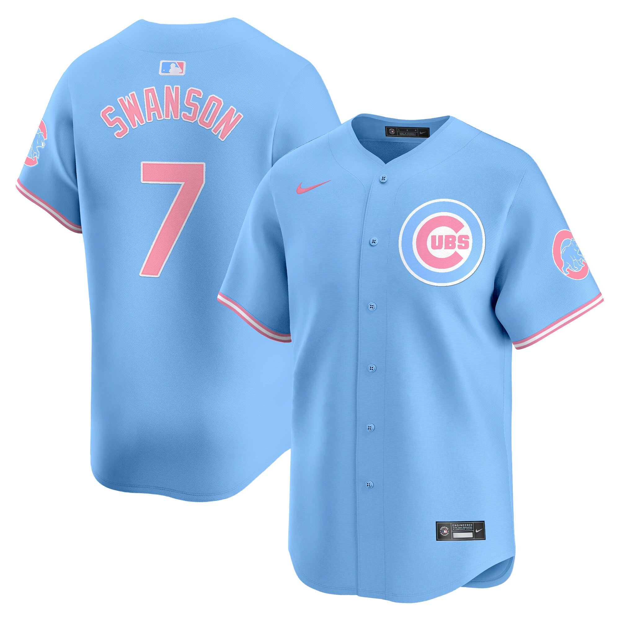 Unisex Chicago Bubblegum Pink Vapor Premier Limited Jersey