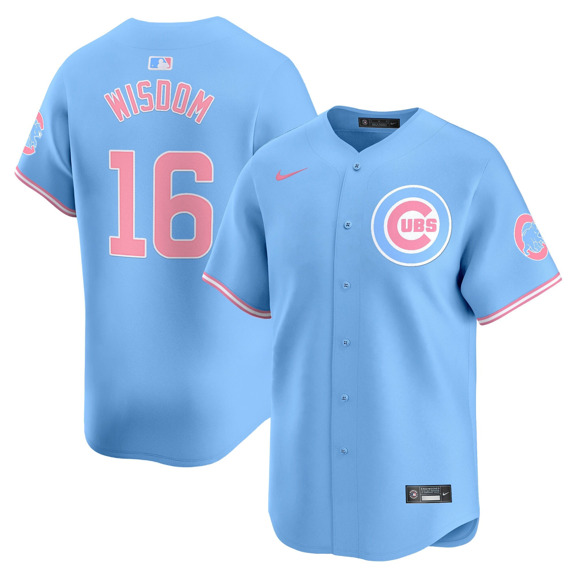 Unisex Chicago Bubblegum Pink Vapor Premier Limited Jersey