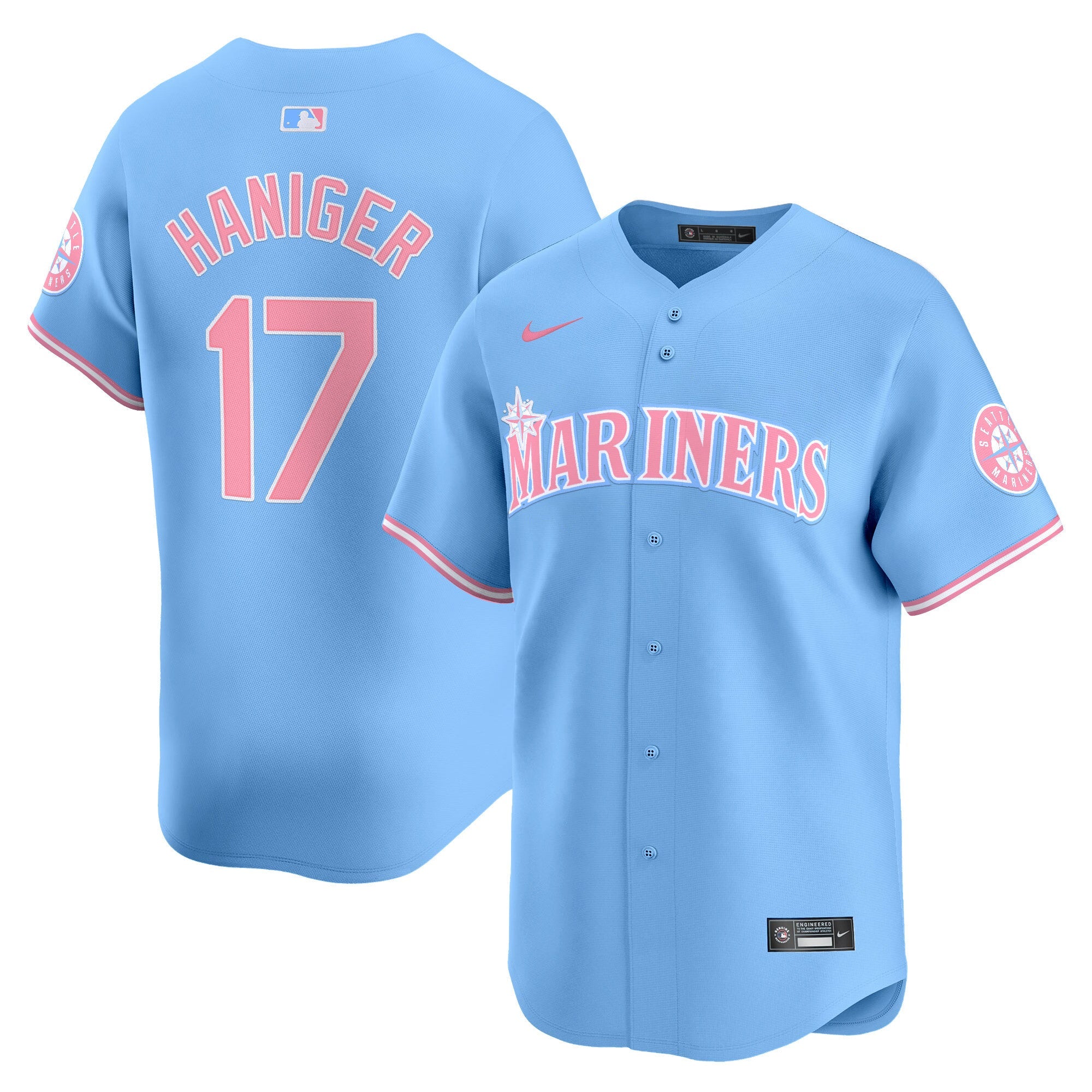 Unisex Seattle Bubblegum Pink Vapor Premier Limited Jersey