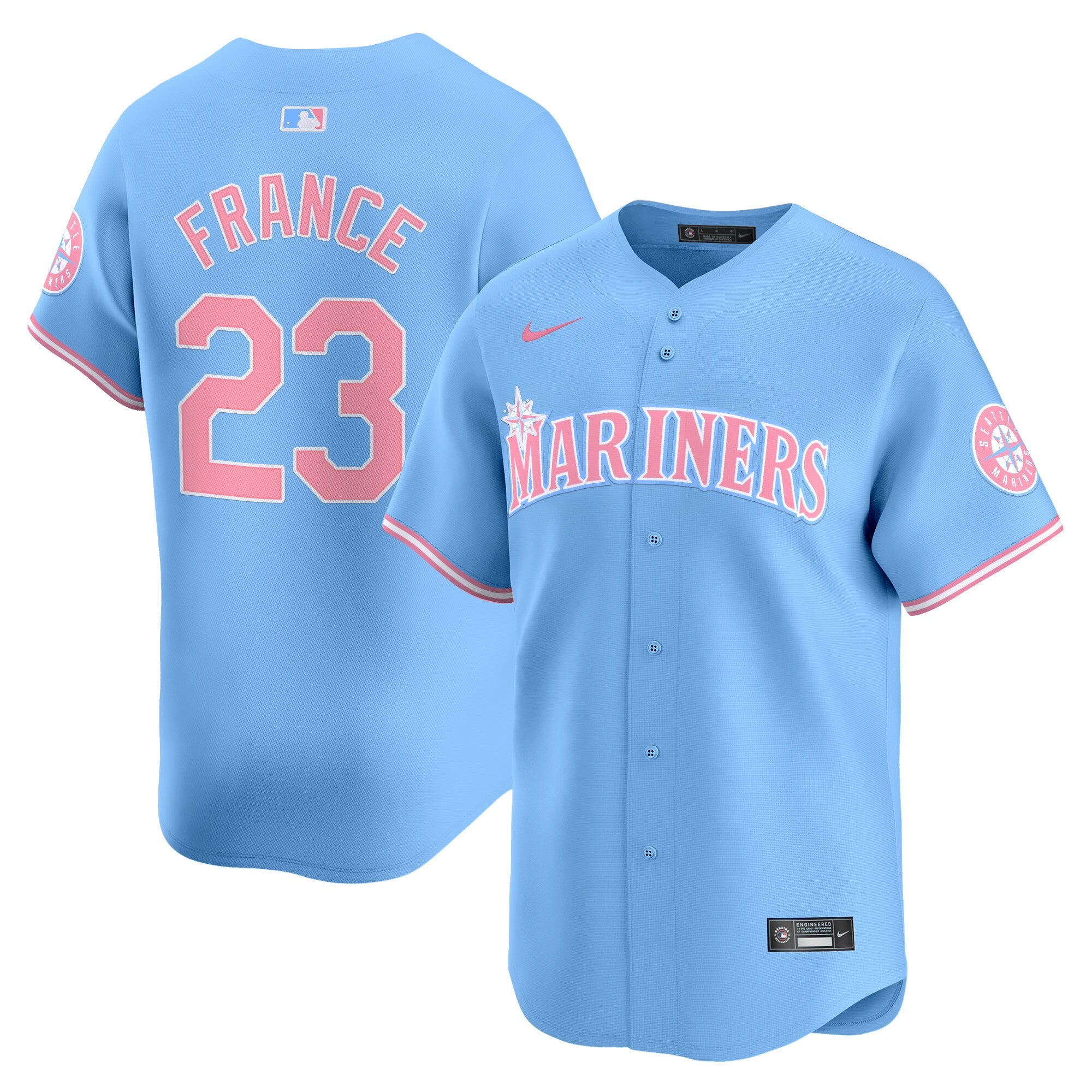 Unisex Seattle Bubblegum Pink Vapor Premier Limited Jersey