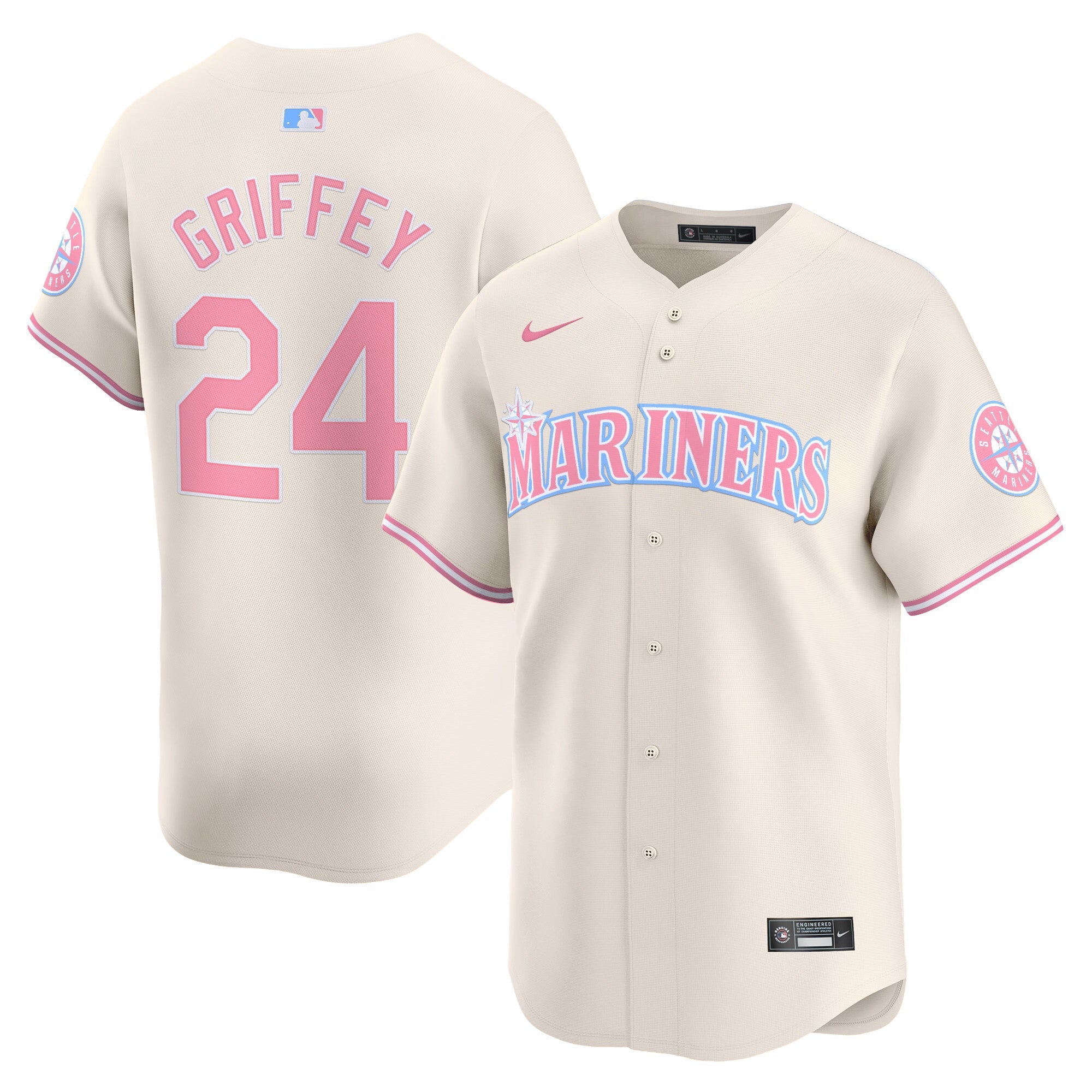Unisex Seattle Bubblegum Pink Vapor Premier Limited Jersey