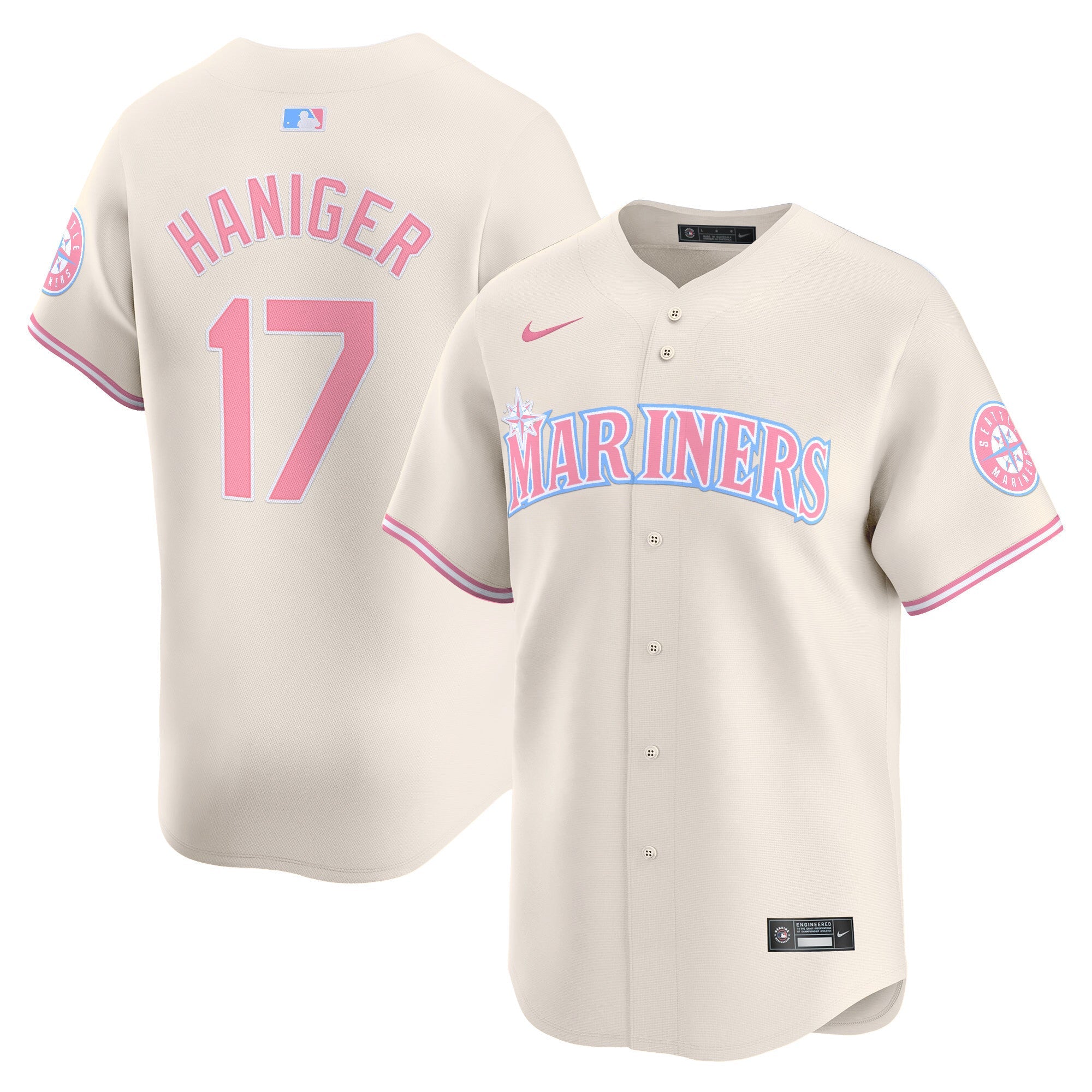 Unisex Seattle Bubblegum Pink Vapor Premier Limited Jersey