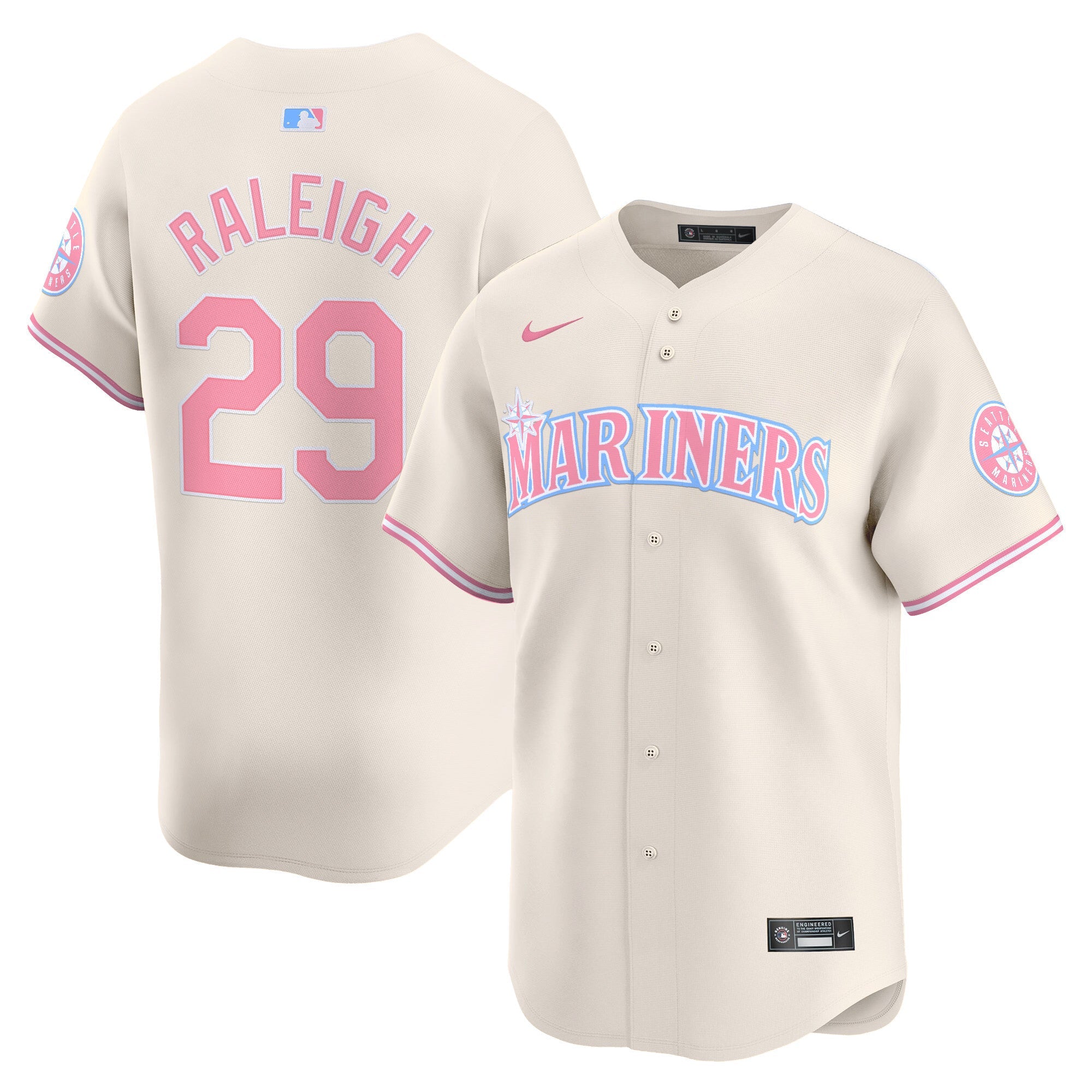 Unisex Seattle Bubblegum Pink Vapor Premier Limited Jersey