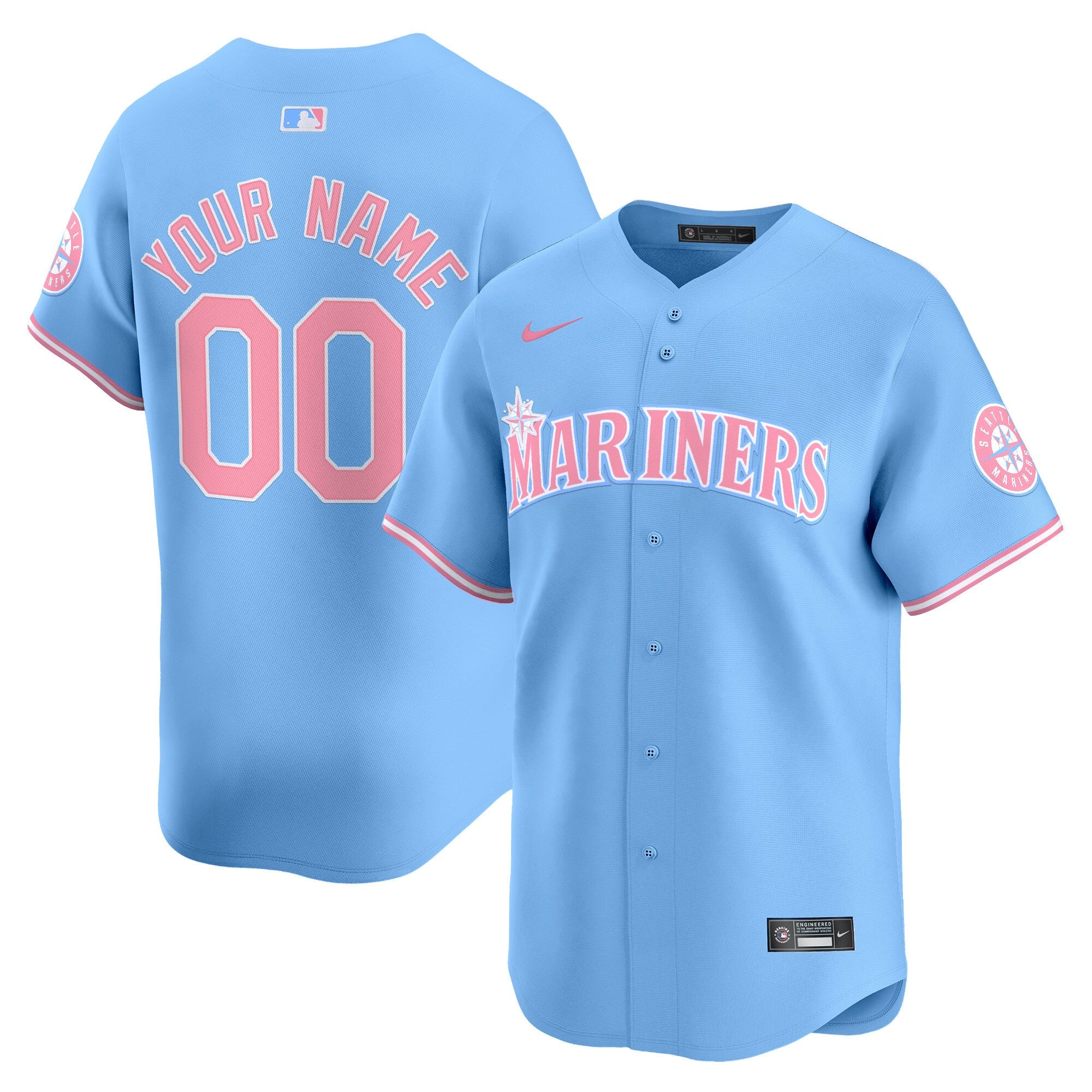 Seattle Bubblegum Pink Vapor Premier Limited Custom Jersey