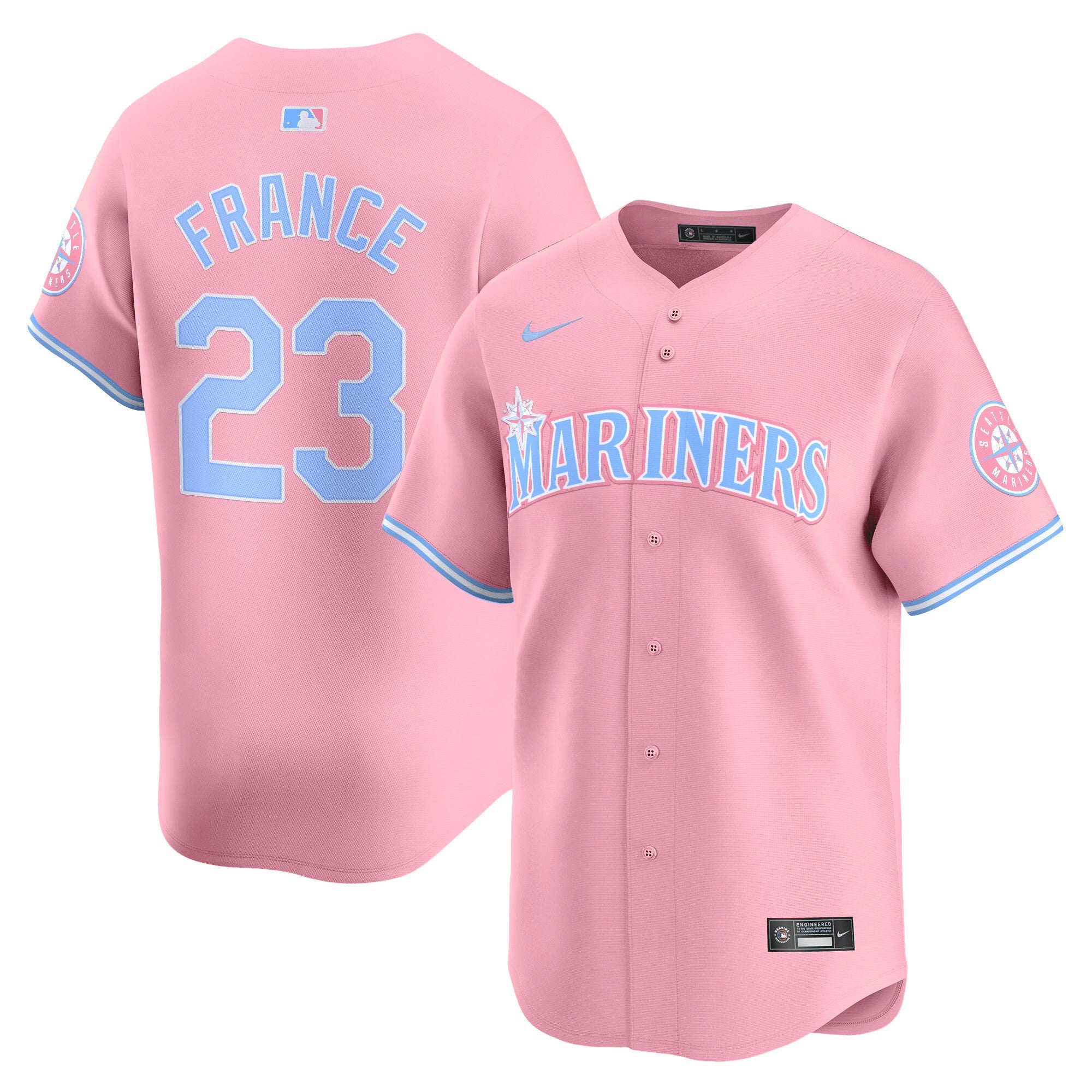 Unisex Seattle Bubblegum Pink Vapor Premier Limited Jersey