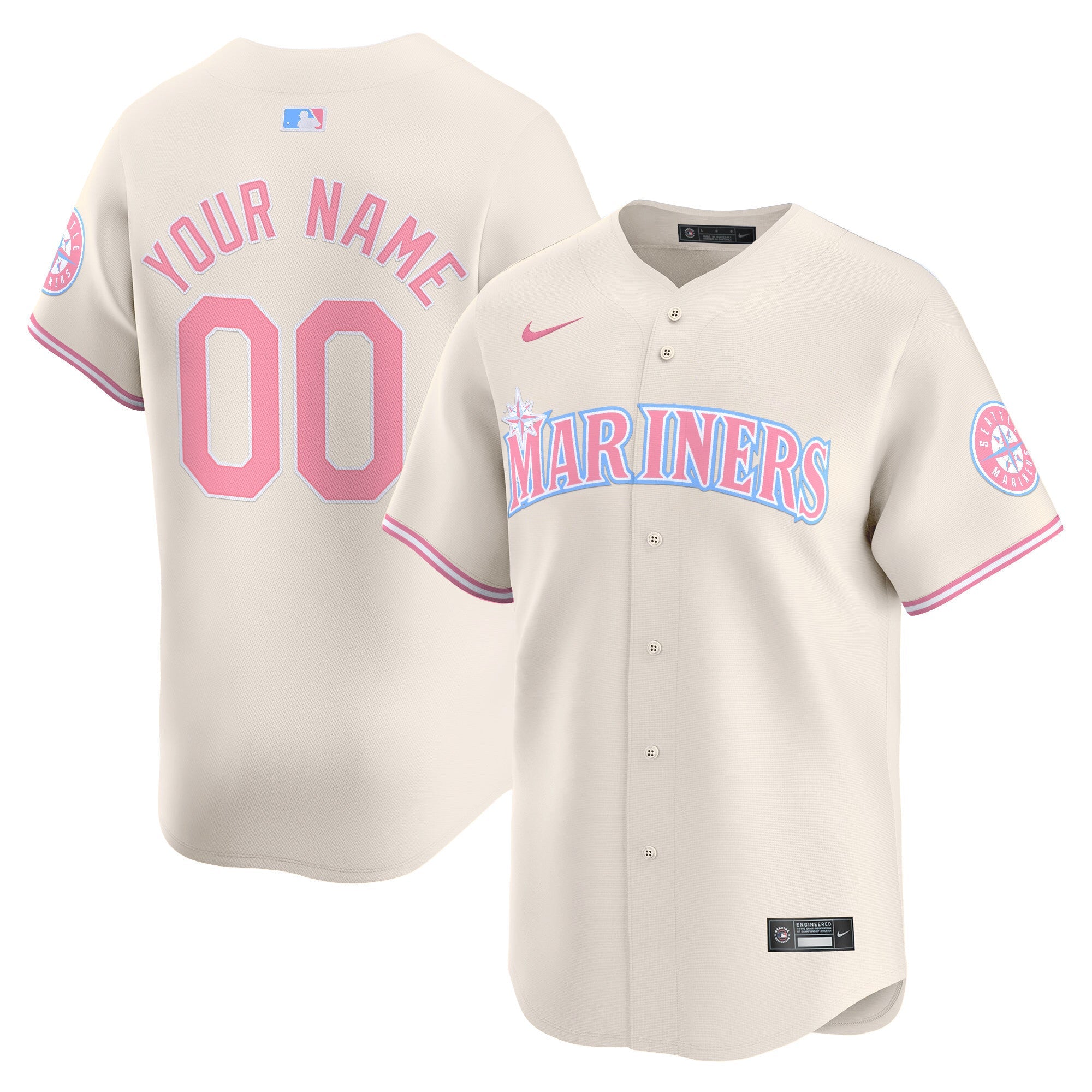 Seattle Bubblegum Pink Vapor Premier Limited Custom Jersey
