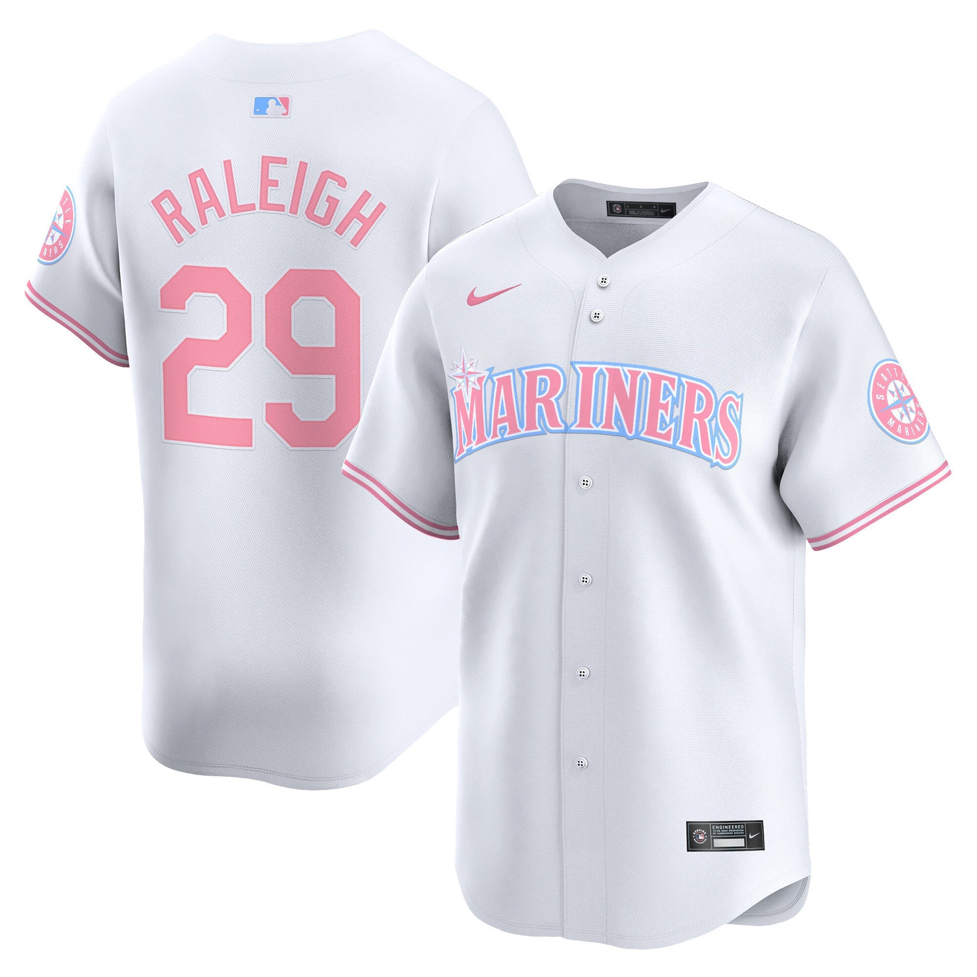 Unisex Seattle Bubblegum Pink Vapor Premier Limited Jersey