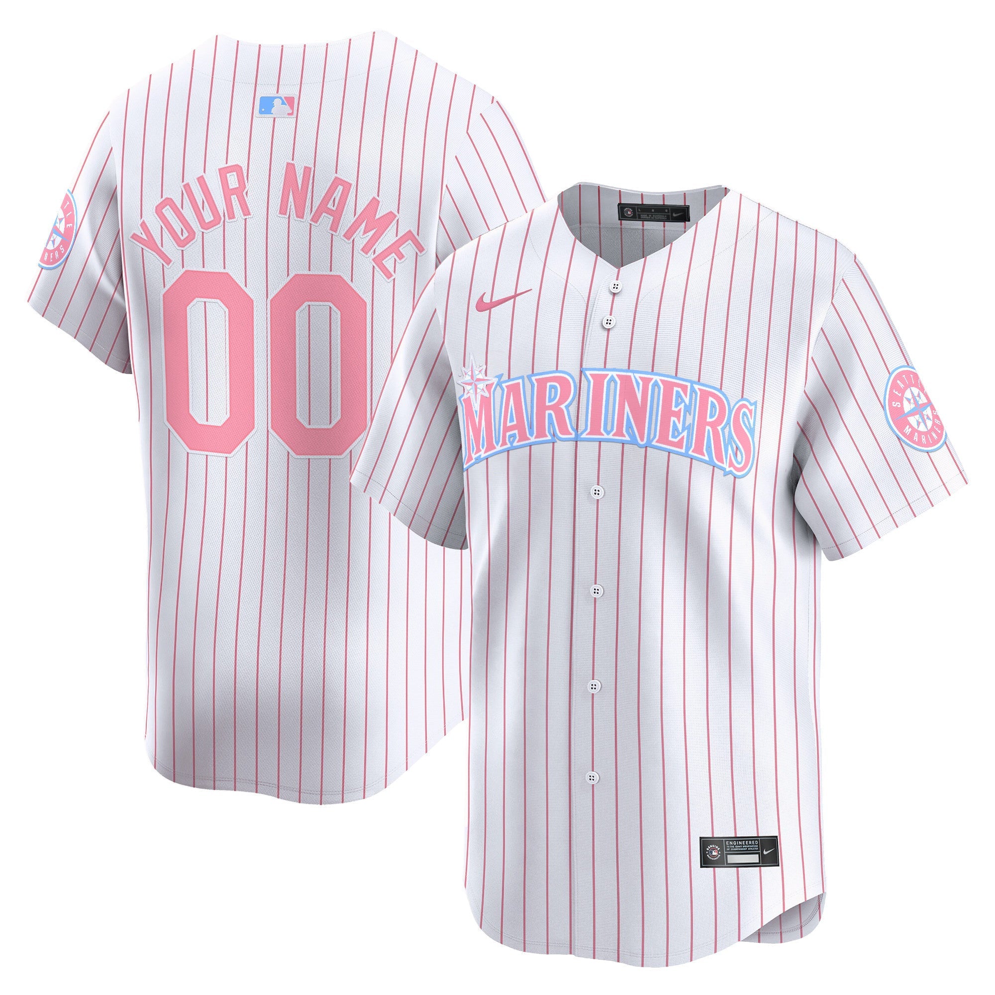 Seattle Bubblegum Pink Vapor Premier Limited Custom Jersey