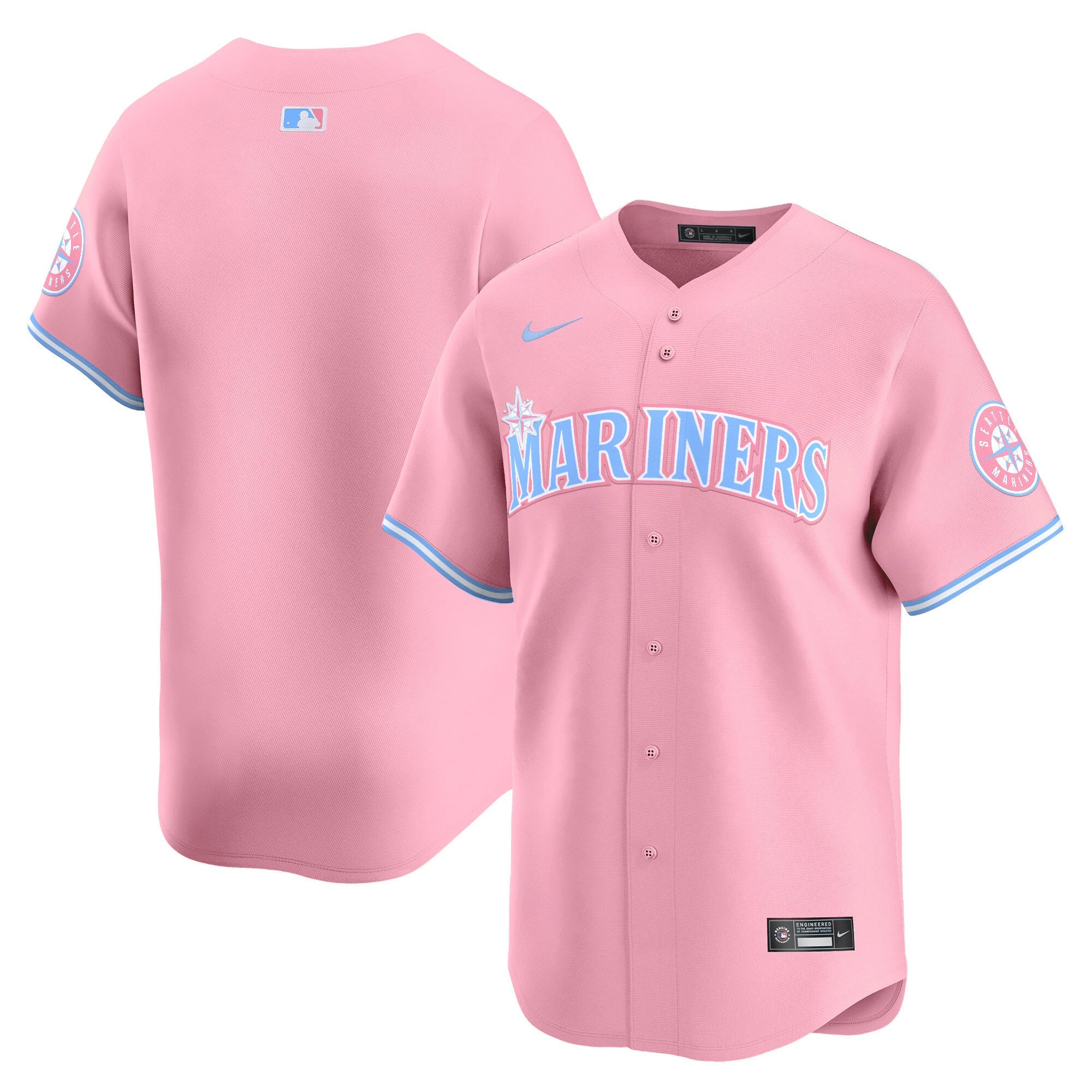 Unisex Seattle Bubblegum Pink Vapor Premier Limited Jersey