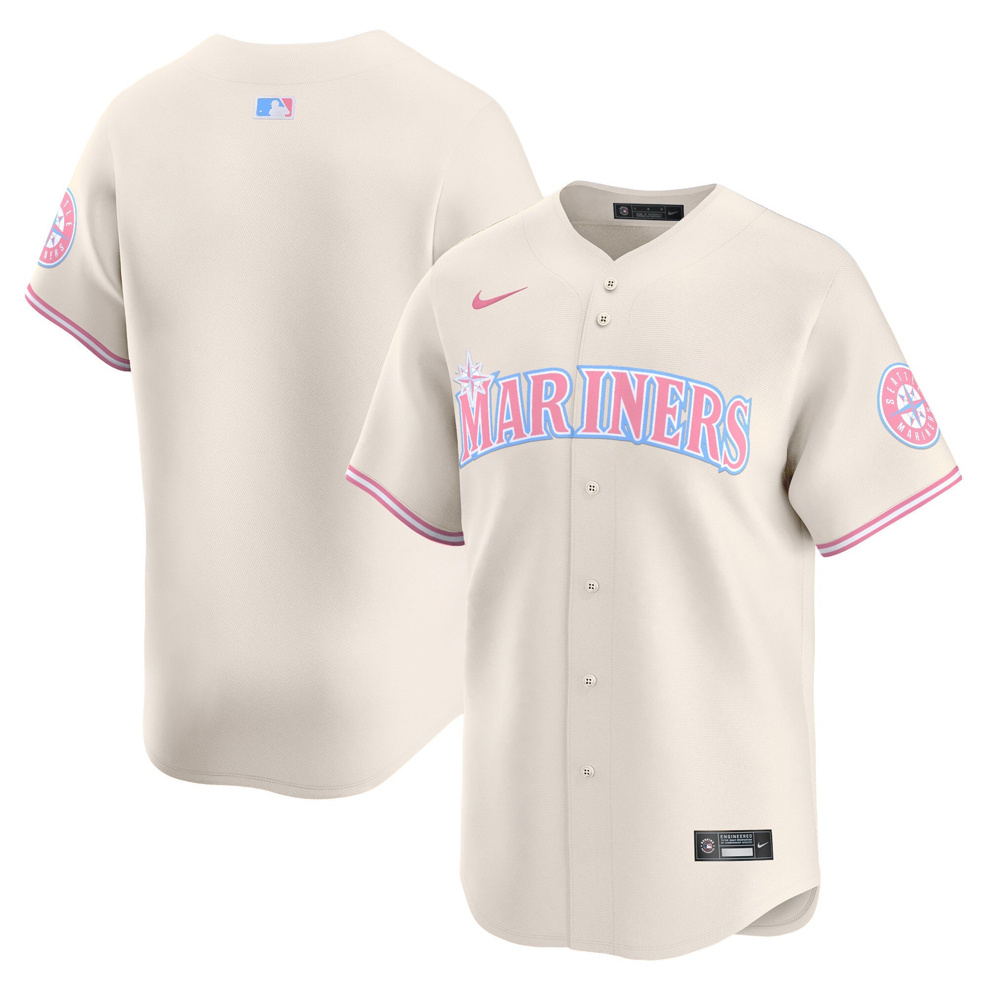 Unisex Seattle Bubblegum Pink Vapor Premier Limited Jersey