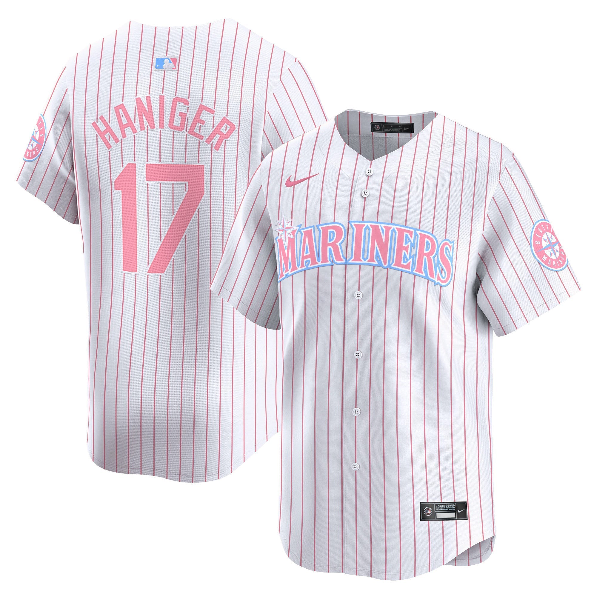 Unisex Seattle Bubblegum Pink Vapor Premier Limited Jersey
