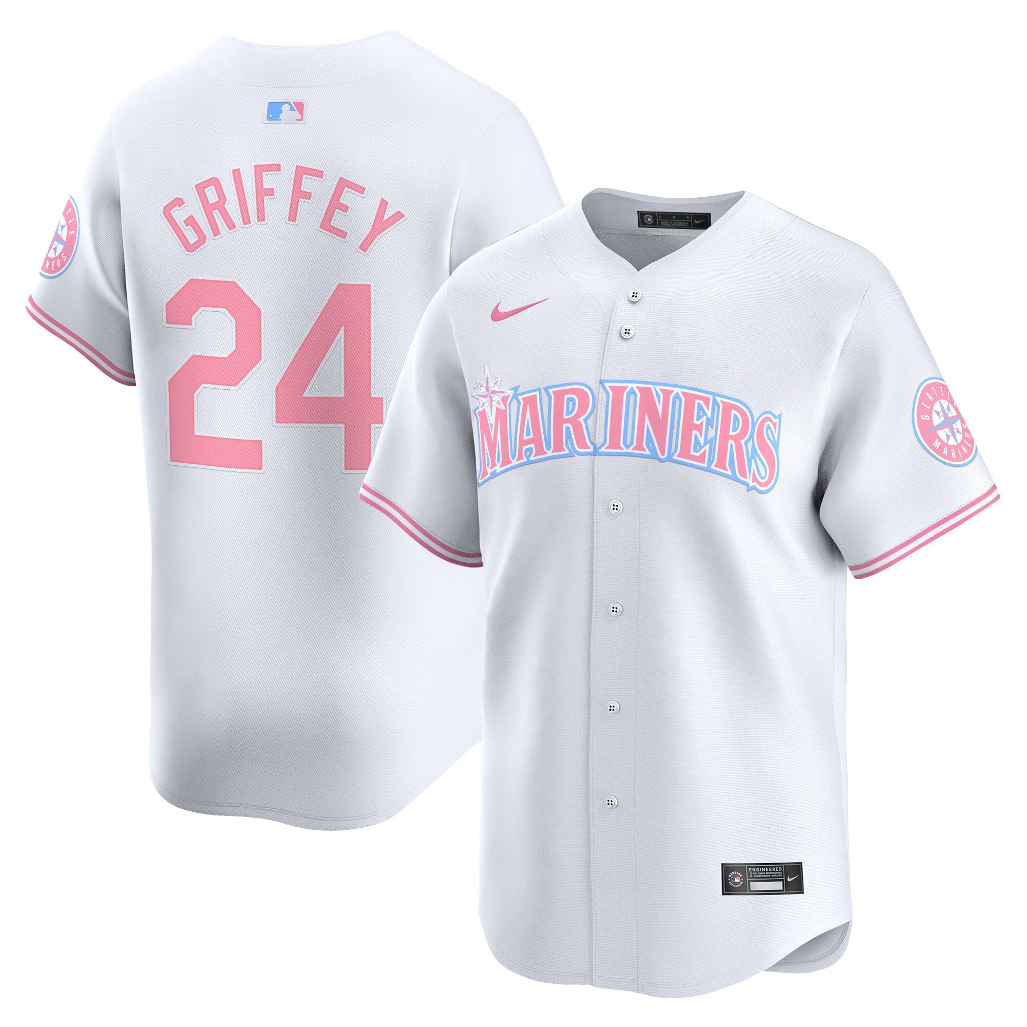 Unisex Seattle Bubblegum Pink Vapor Premier Limited Jersey