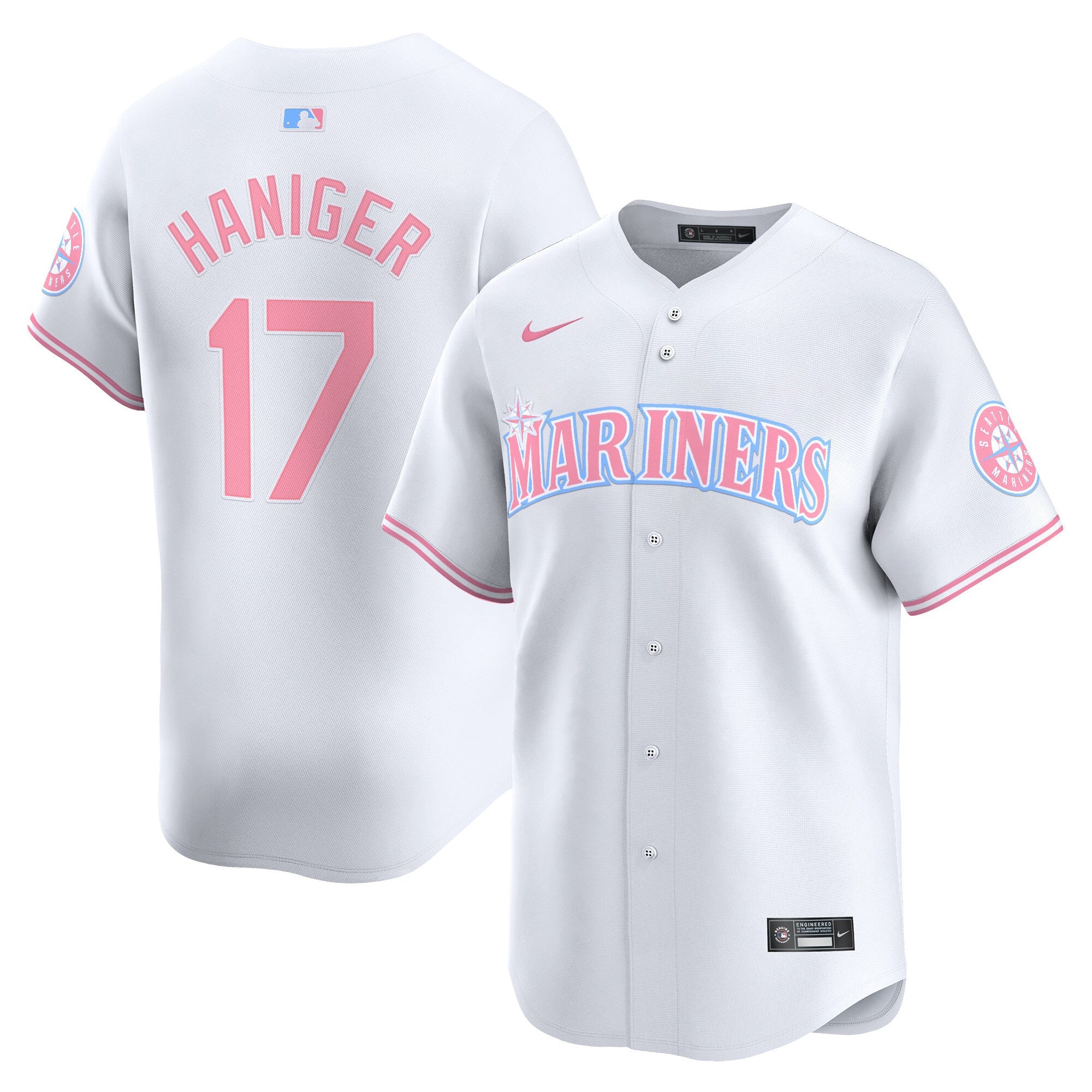 Unisex Seattle Bubblegum Pink Vapor Premier Limited Jersey