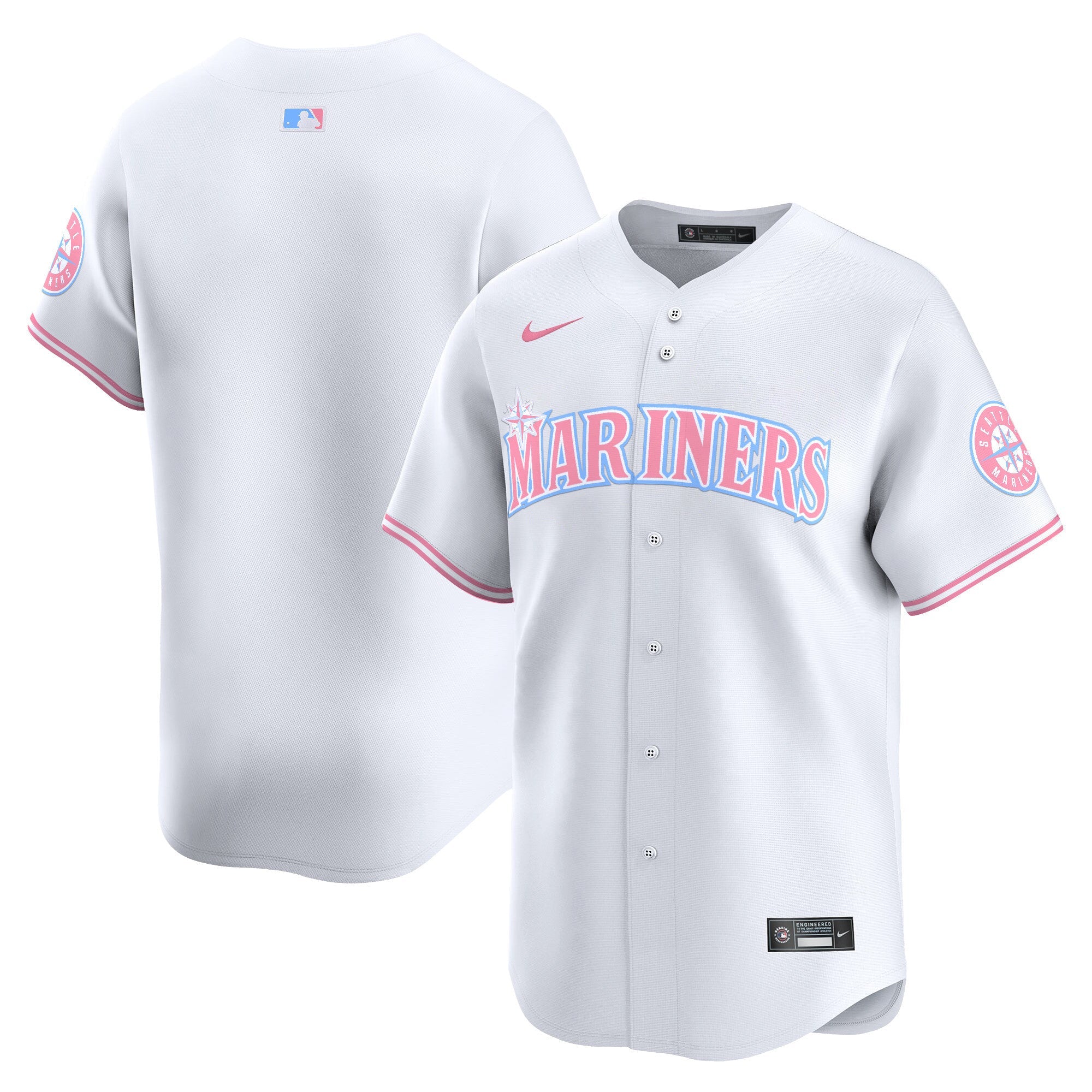 Unisex Seattle Bubblegum Pink Vapor Premier Limited Jersey