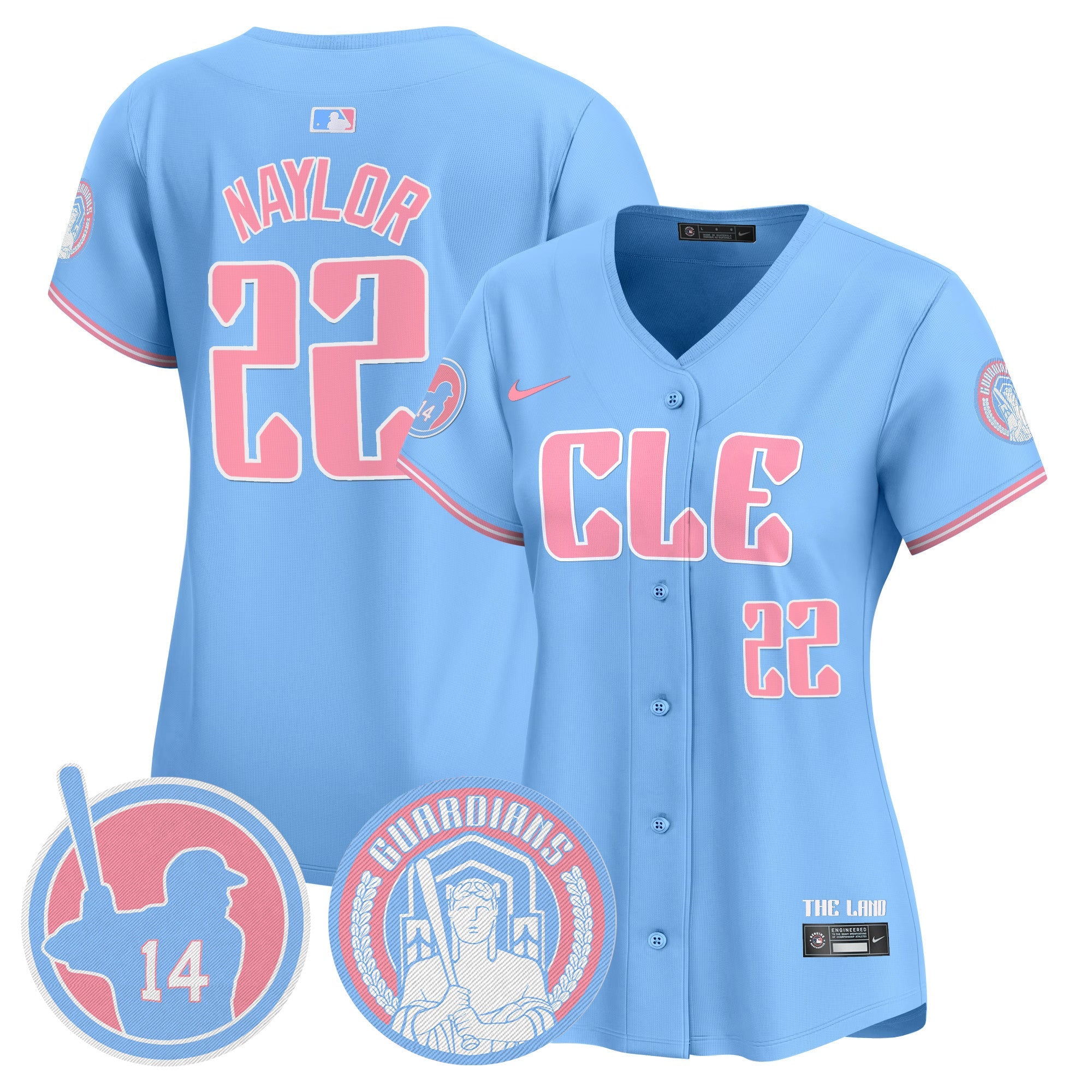 Women’s Cleveland Bubblegum Pink Vapor Premier Limited Jersey
