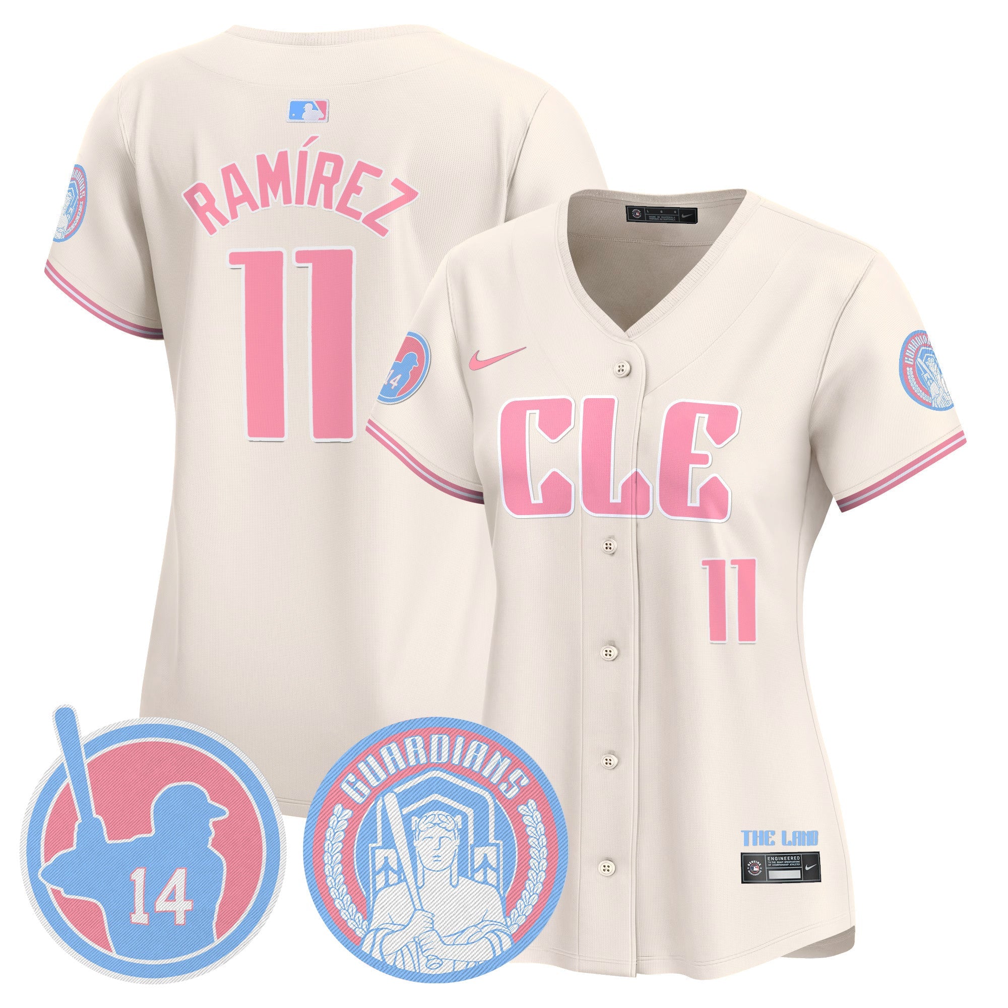 Women’s Cleveland Bubblegum Pink Vapor Premier Limited Jersey