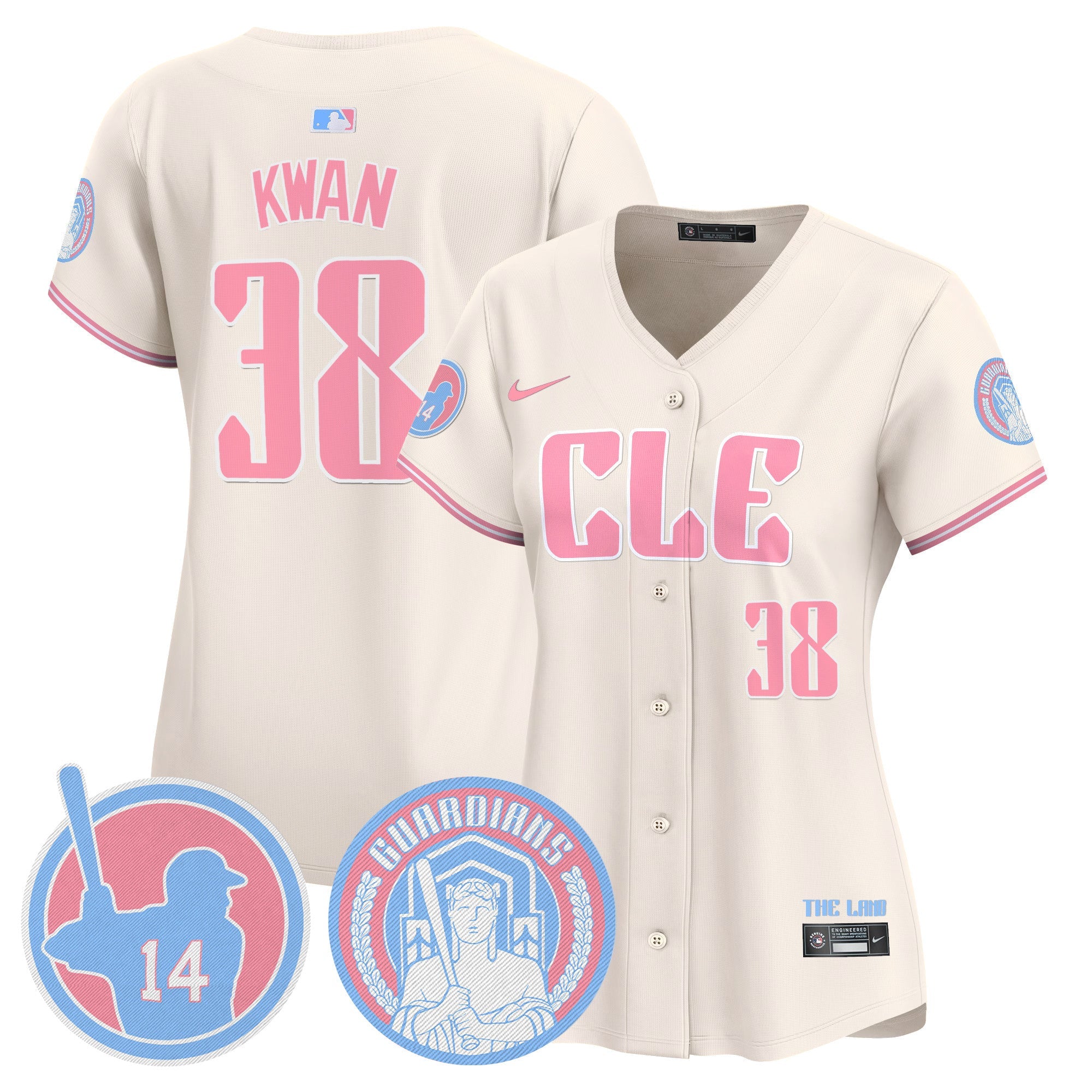 Women’s Cleveland Bubblegum Pink Vapor Premier Limited Jersey