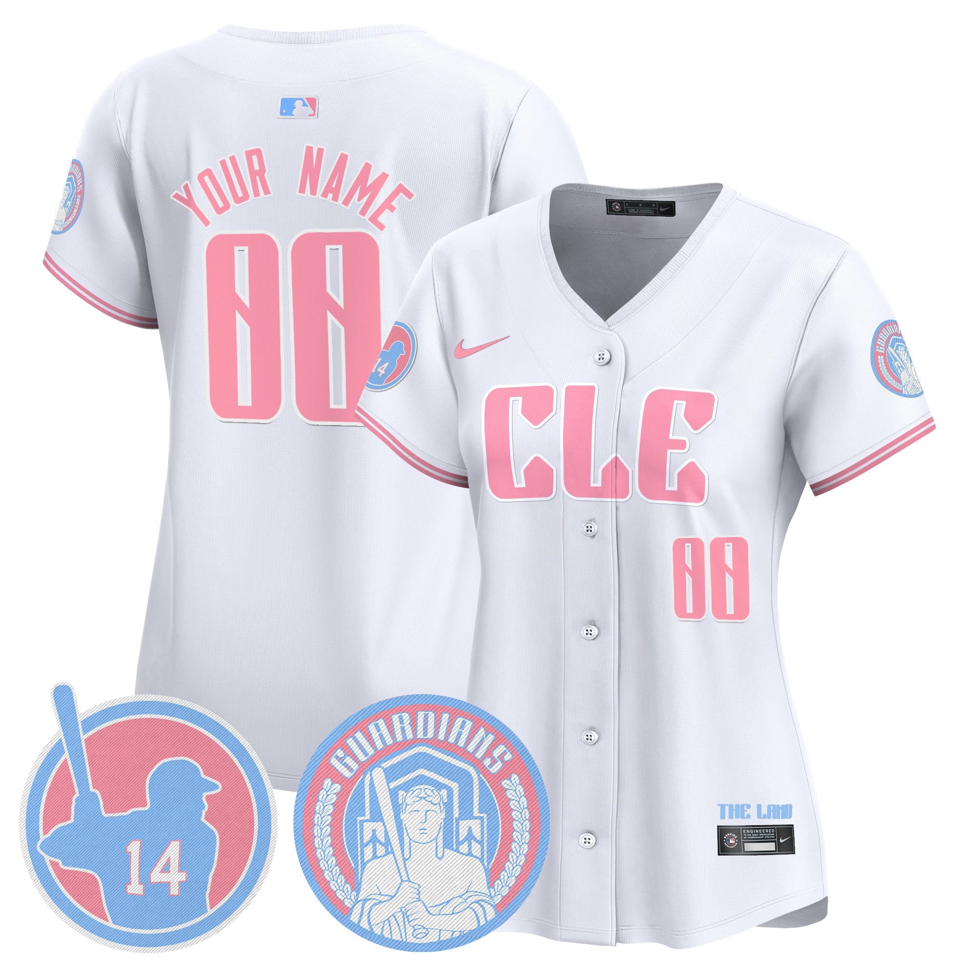 Cleveland Bubblegum Pink Vapor Premier Limited Custom Jersey
