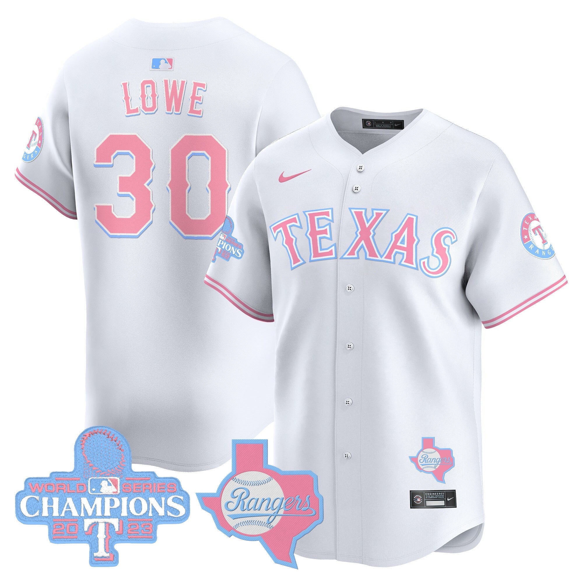 Unisex Texas Bubblegum Pink Vapor Premier Limited Jersey