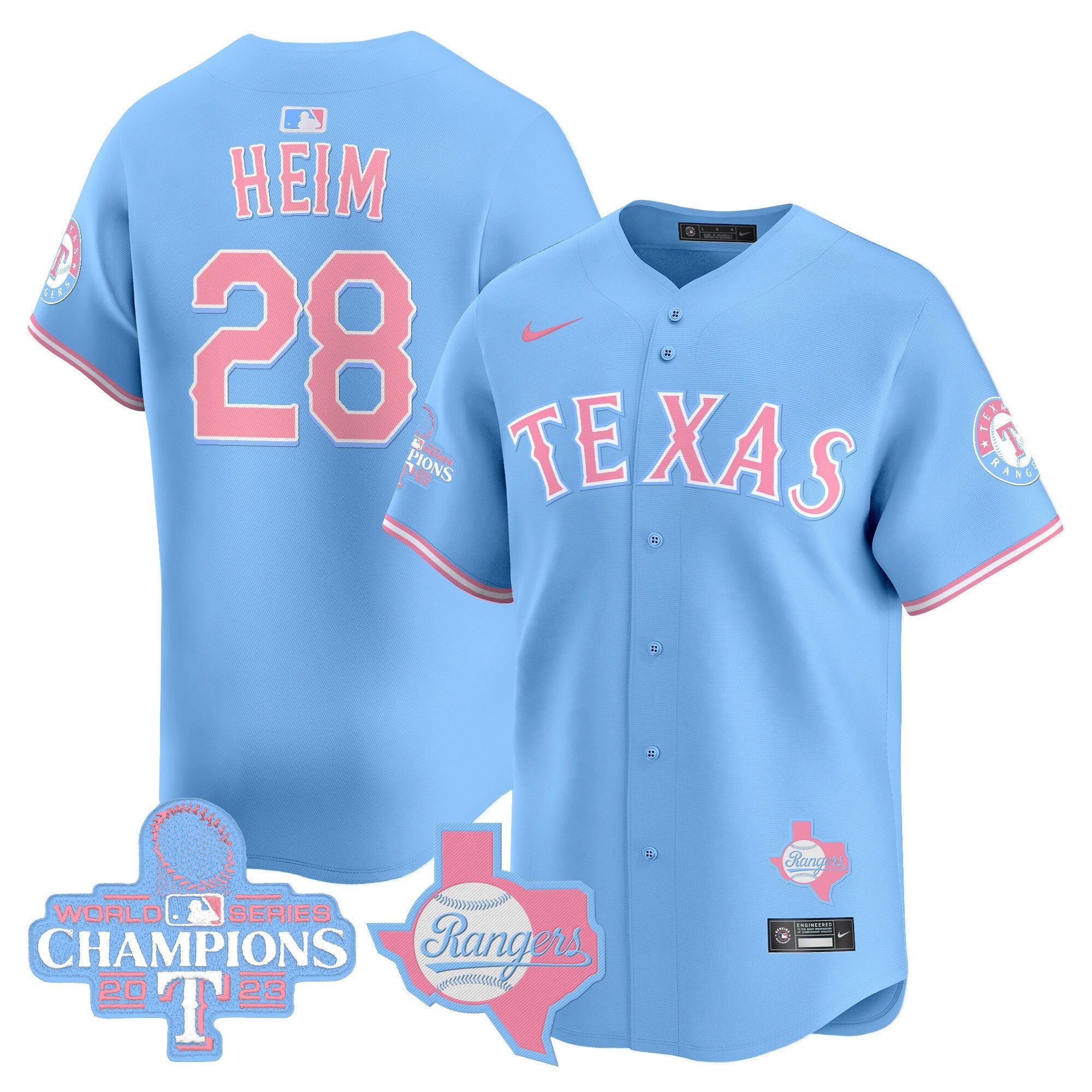 Unisex Texas Bubblegum Pink Vapor Premier Limited Jersey