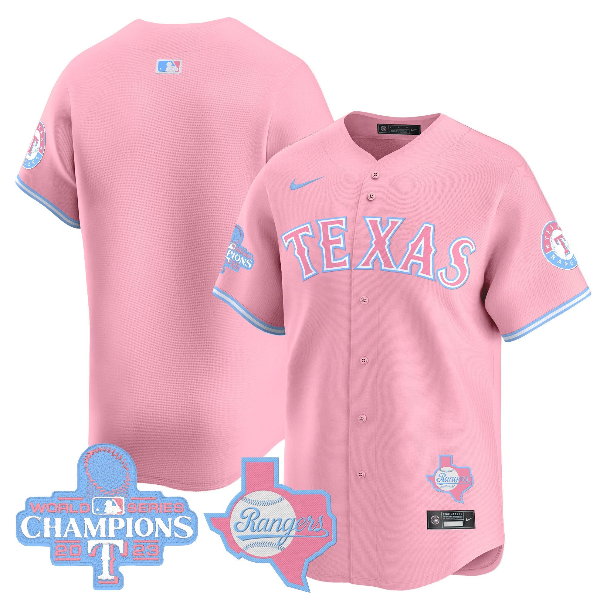 Unisex Texas Bubblegum Pink Vapor Premier Limited Jersey