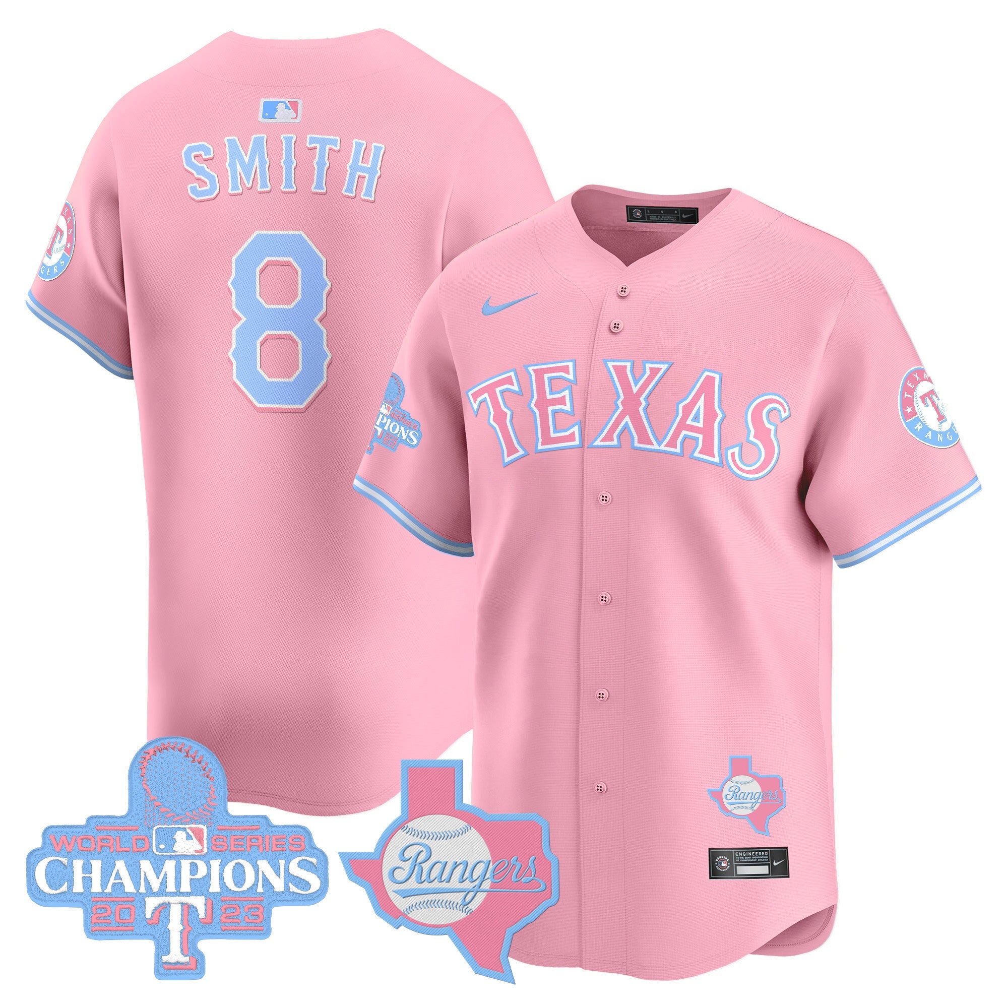 Unisex Texas Bubblegum Pink Vapor Premier Limited Jersey