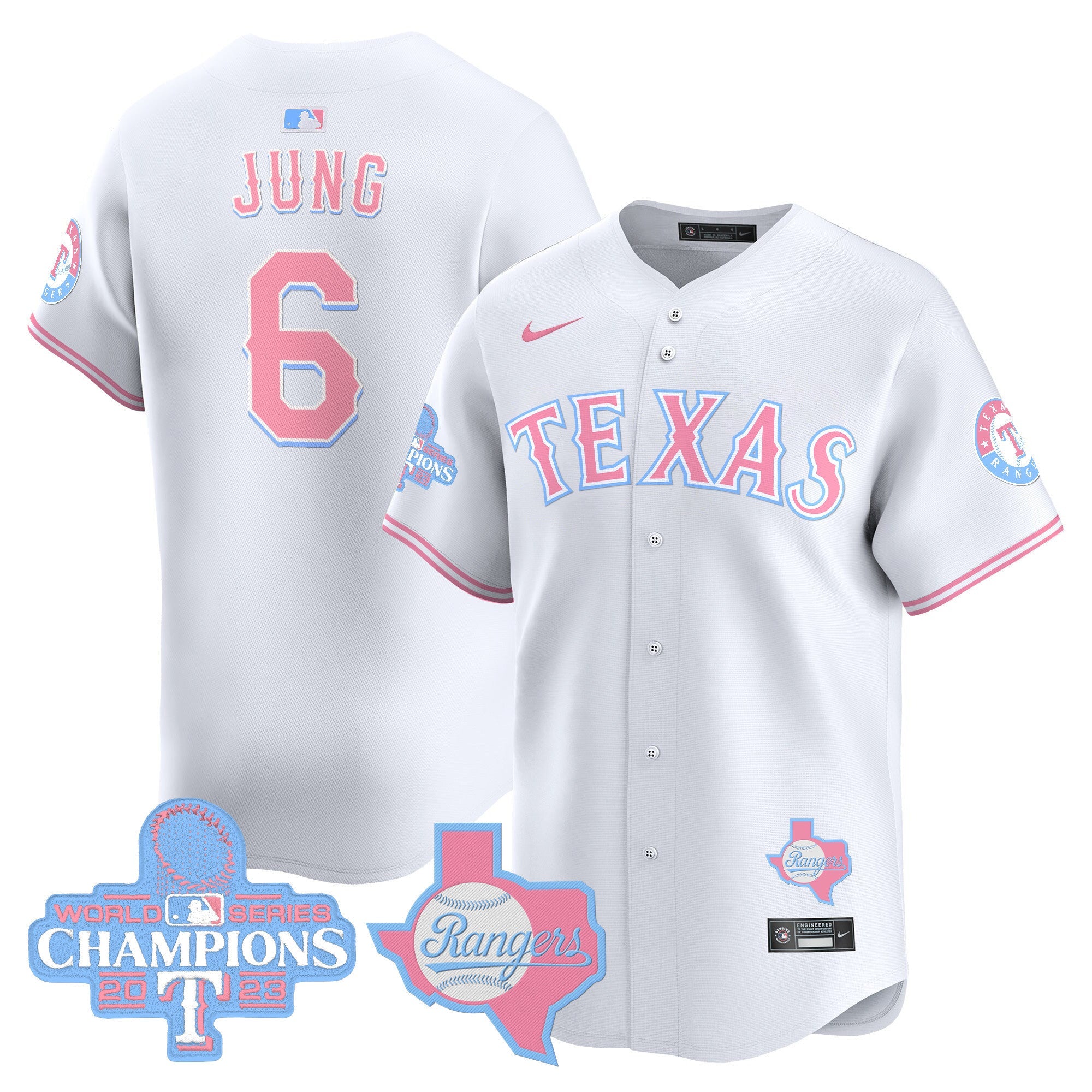 Unisex Texas Bubblegum Pink Vapor Premier Limited Jersey