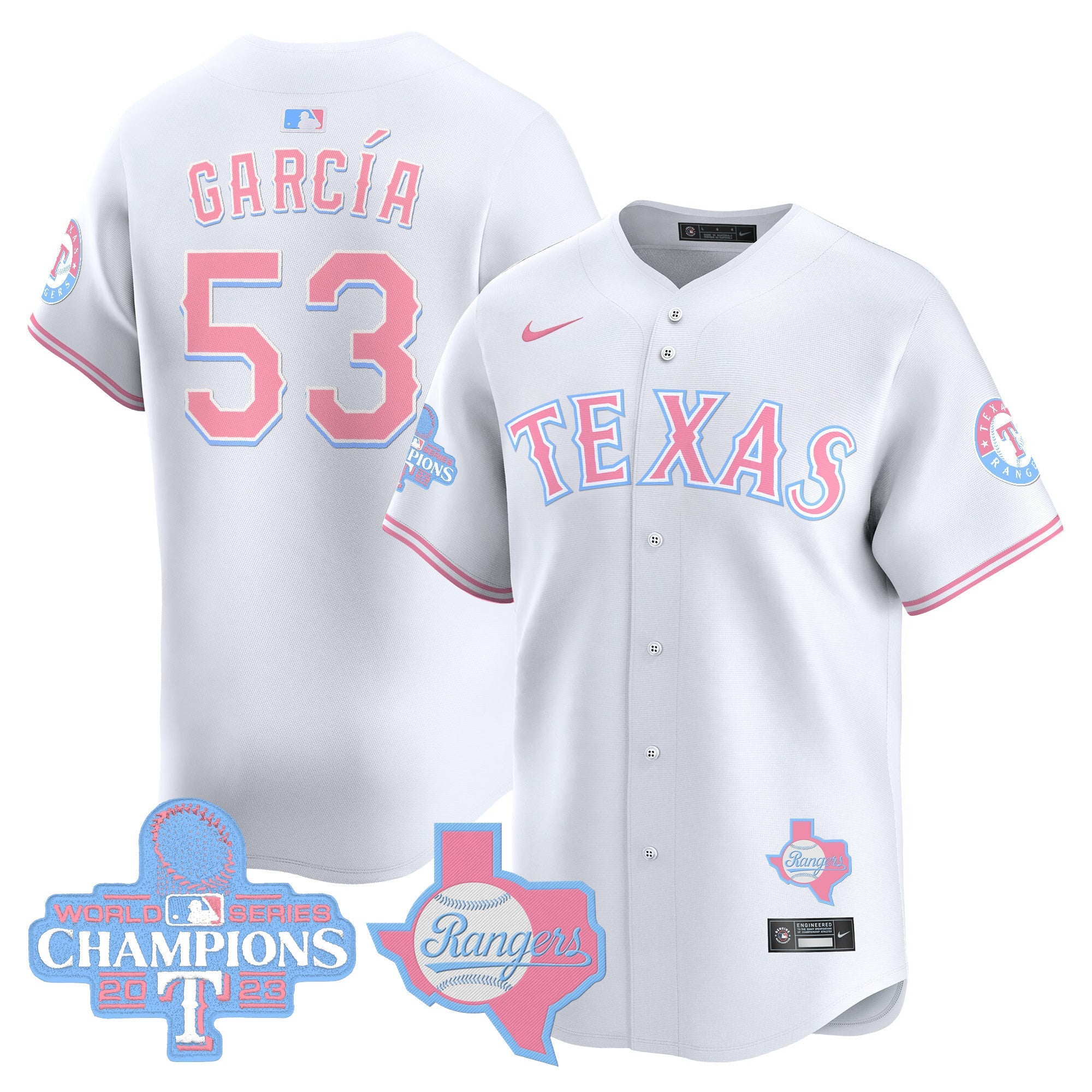 Unisex Texas Bubblegum Pink Vapor Premier Limited Jersey
