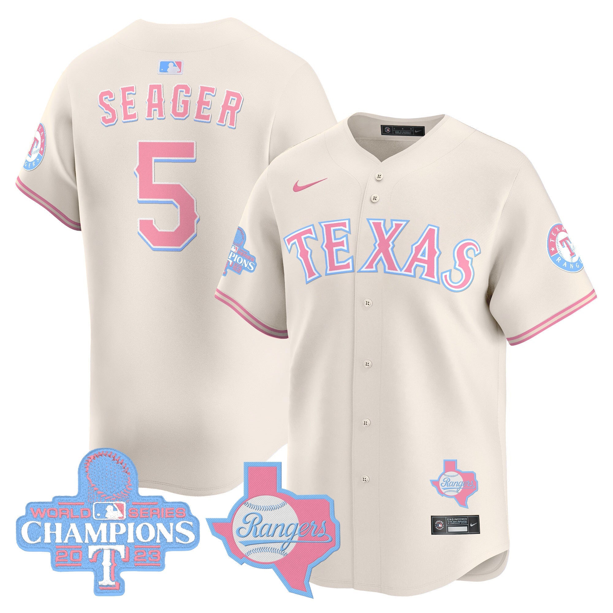 Unisex Texas Bubblegum Pink Vapor Premier Limited Jersey