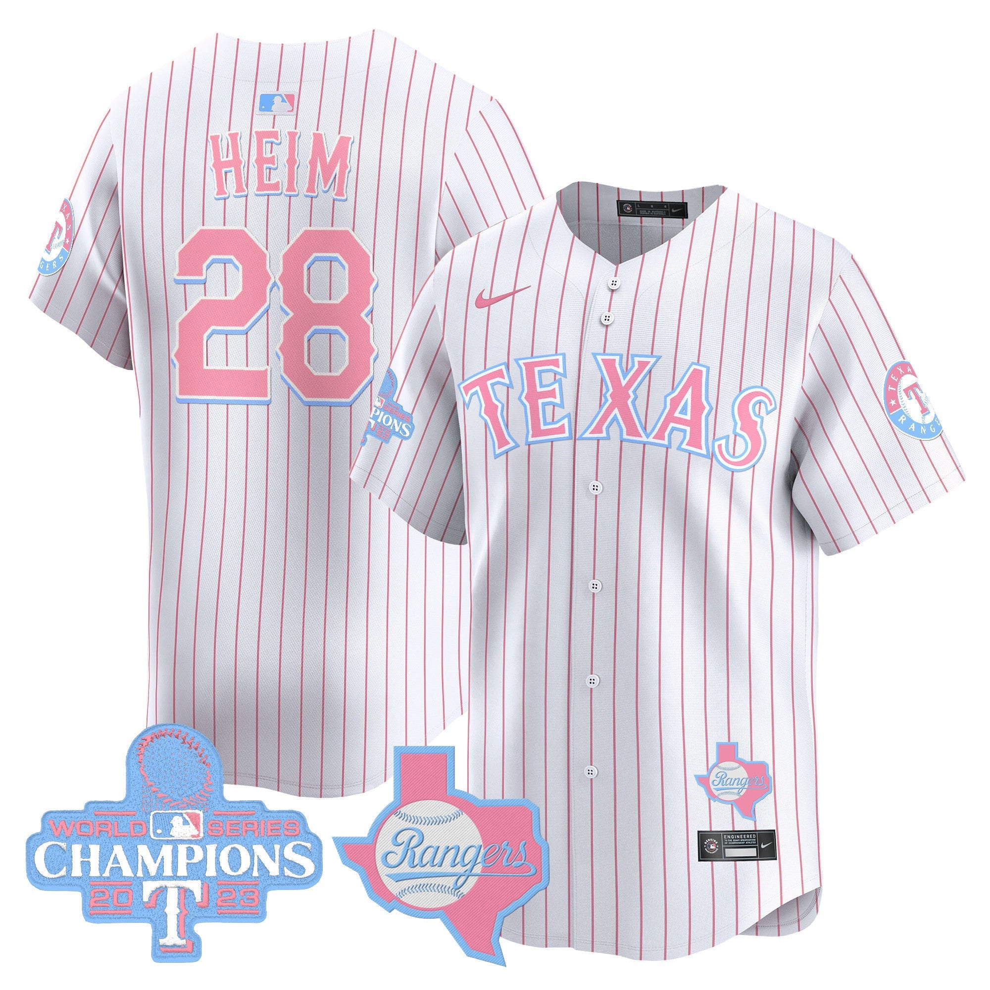 Unisex Texas Bubblegum Pink Vapor Premier Limited Jersey