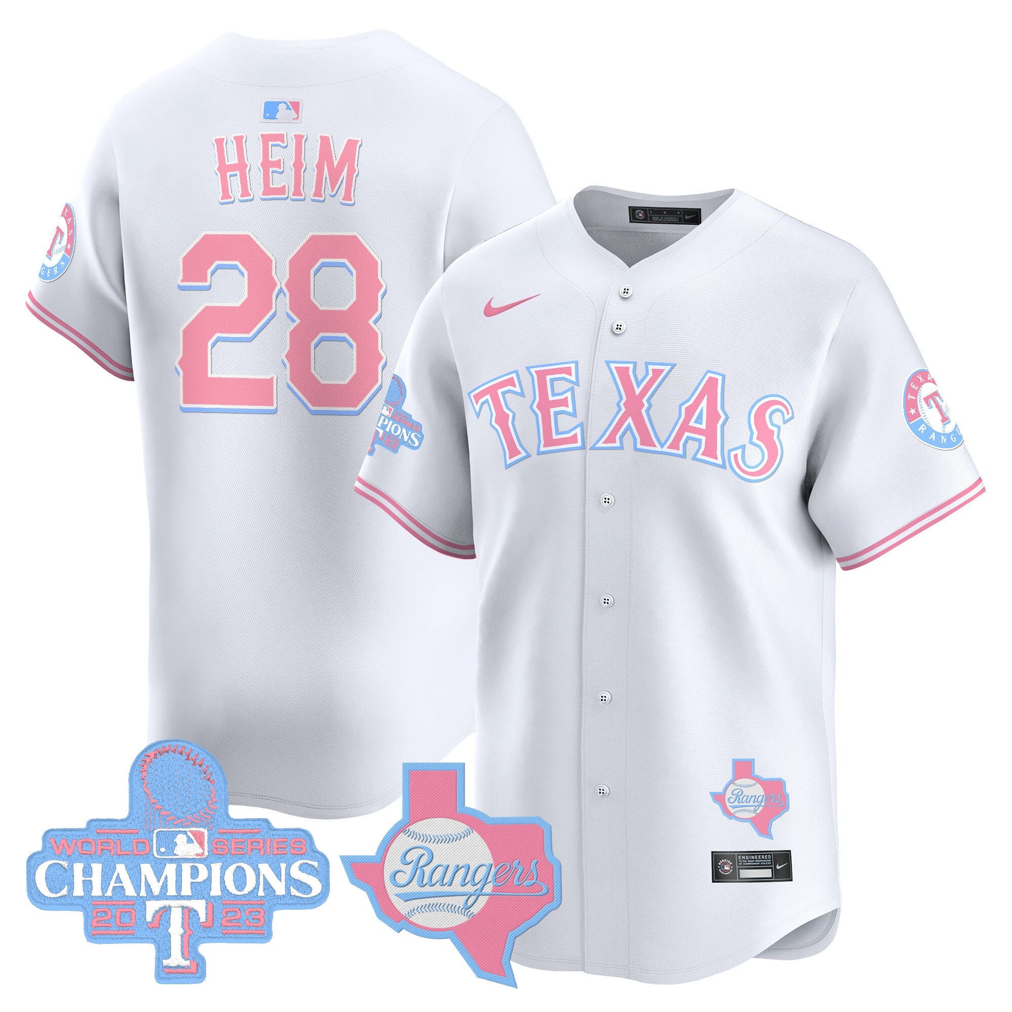 Unisex Texas Bubblegum Pink Vapor Premier Limited Jersey