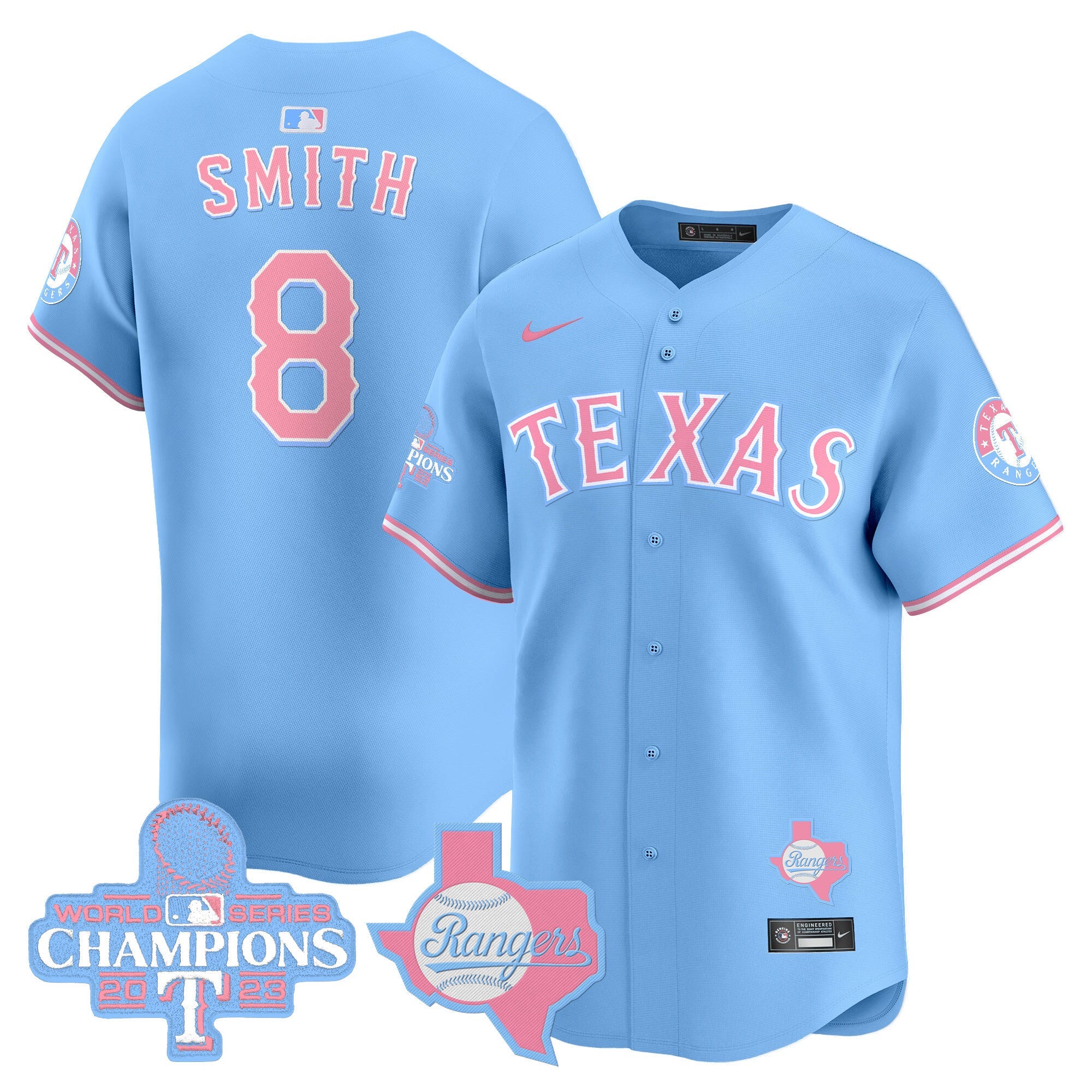 Unisex Texas Bubblegum Pink Vapor Premier Limited Jersey