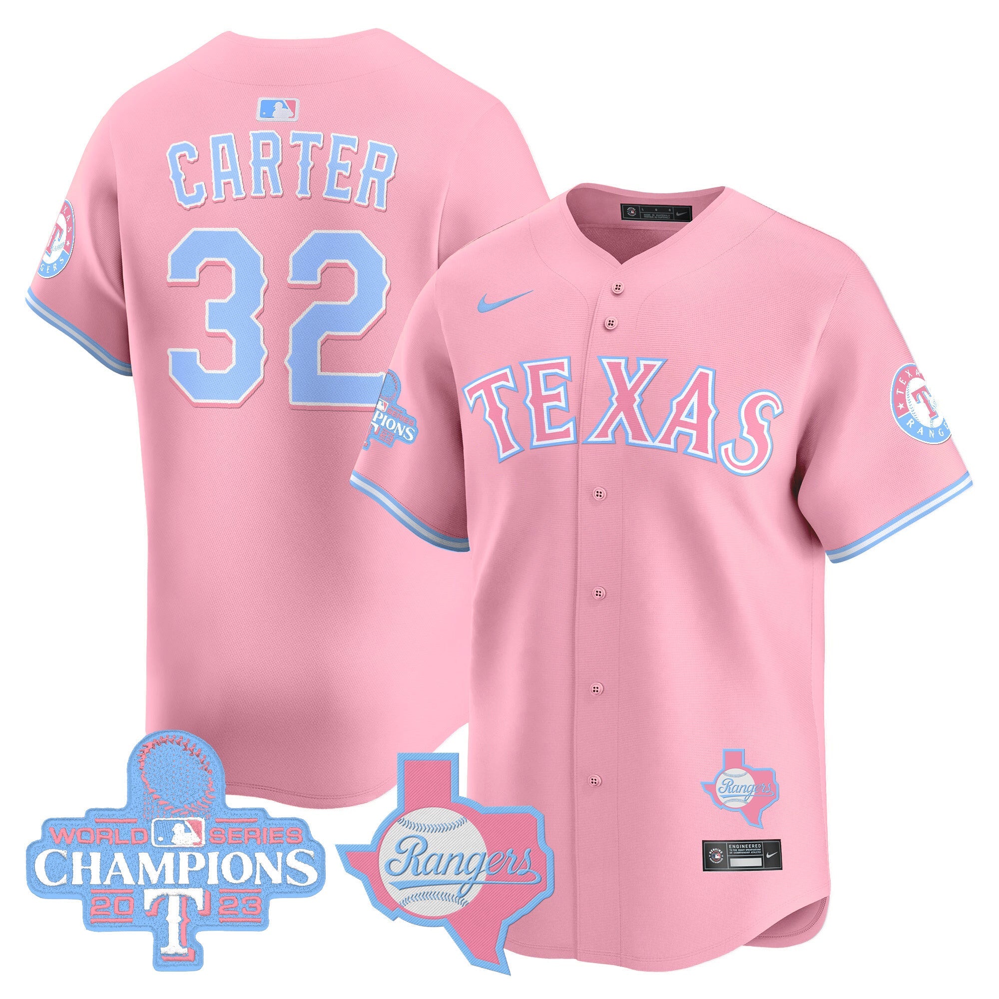 Unisex Texas Bubblegum Pink Vapor Premier Limited Jersey