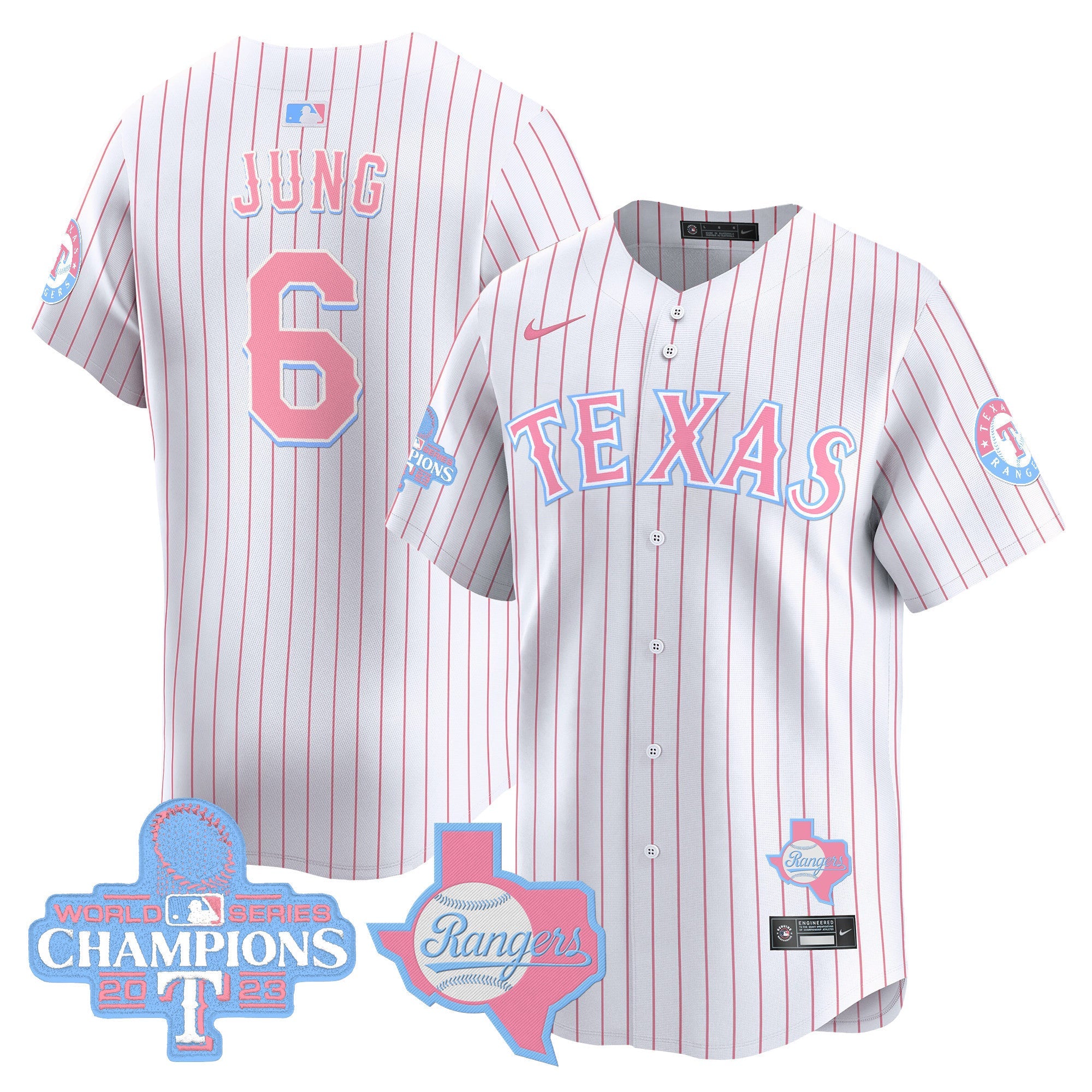 Unisex Texas Bubblegum Pink Vapor Premier Limited Jersey