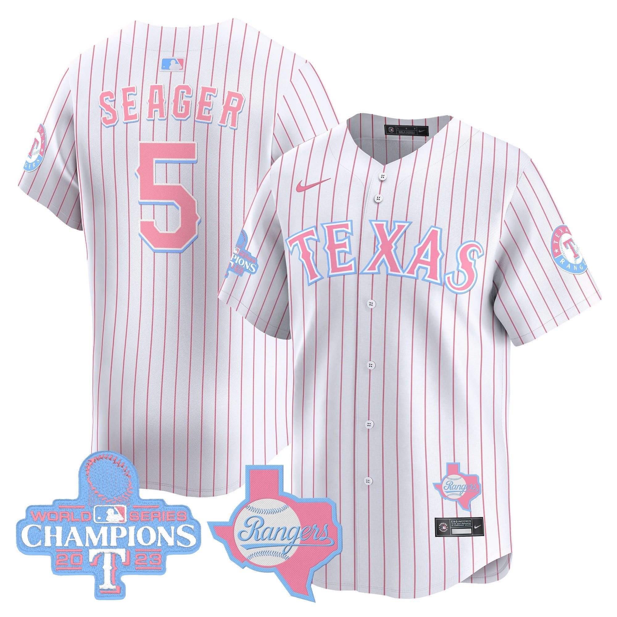 Unisex Texas Bubblegum Pink Vapor Premier Limited Jersey