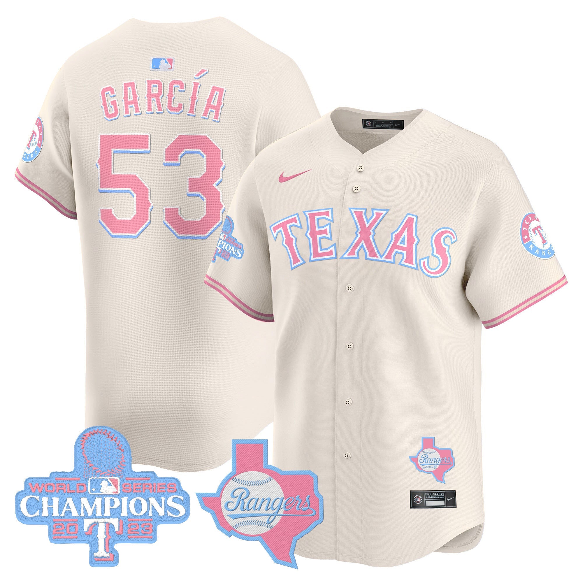 Unisex Texas Bubblegum Pink Vapor Premier Limited Jersey