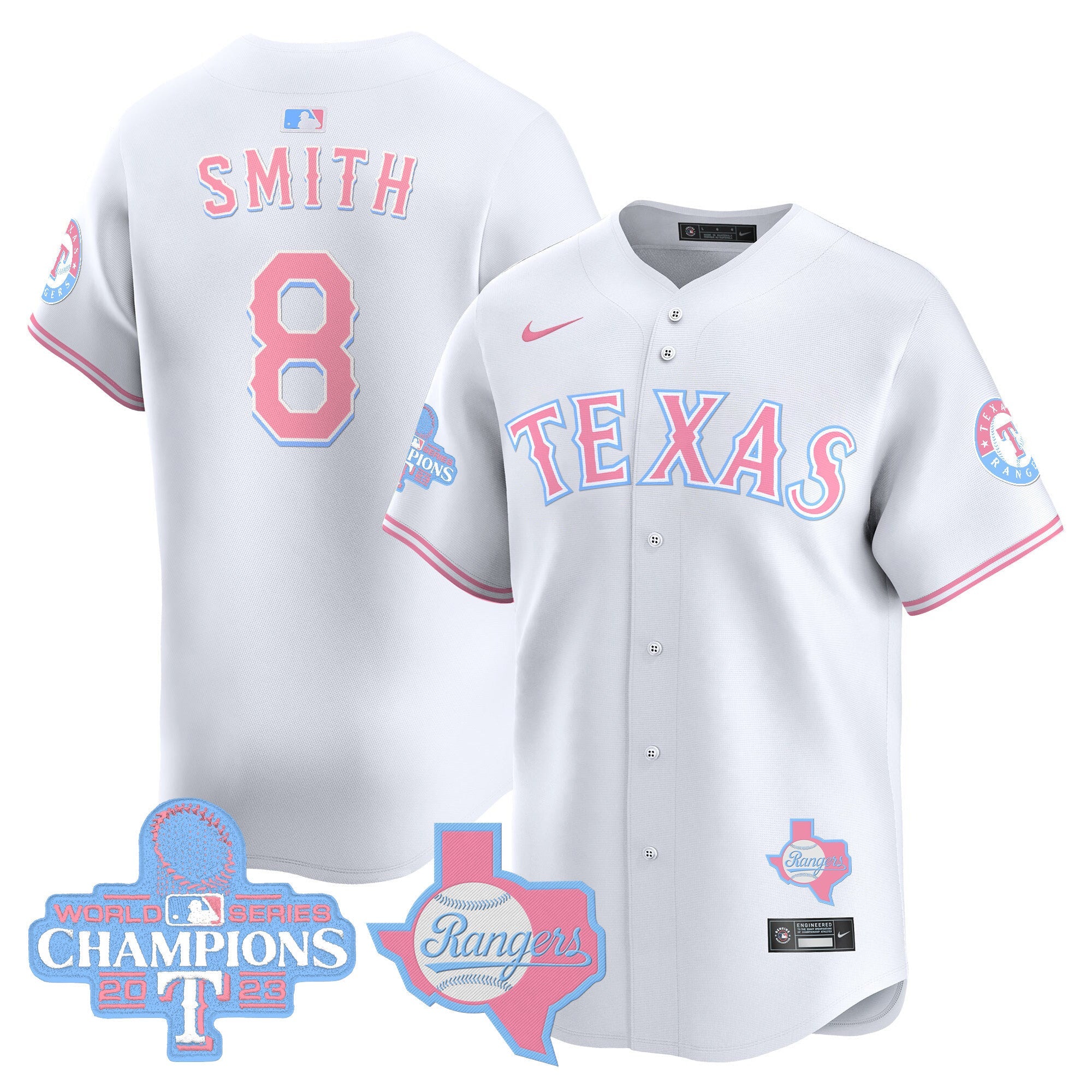 Unisex Texas Bubblegum Pink Vapor Premier Limited Jersey