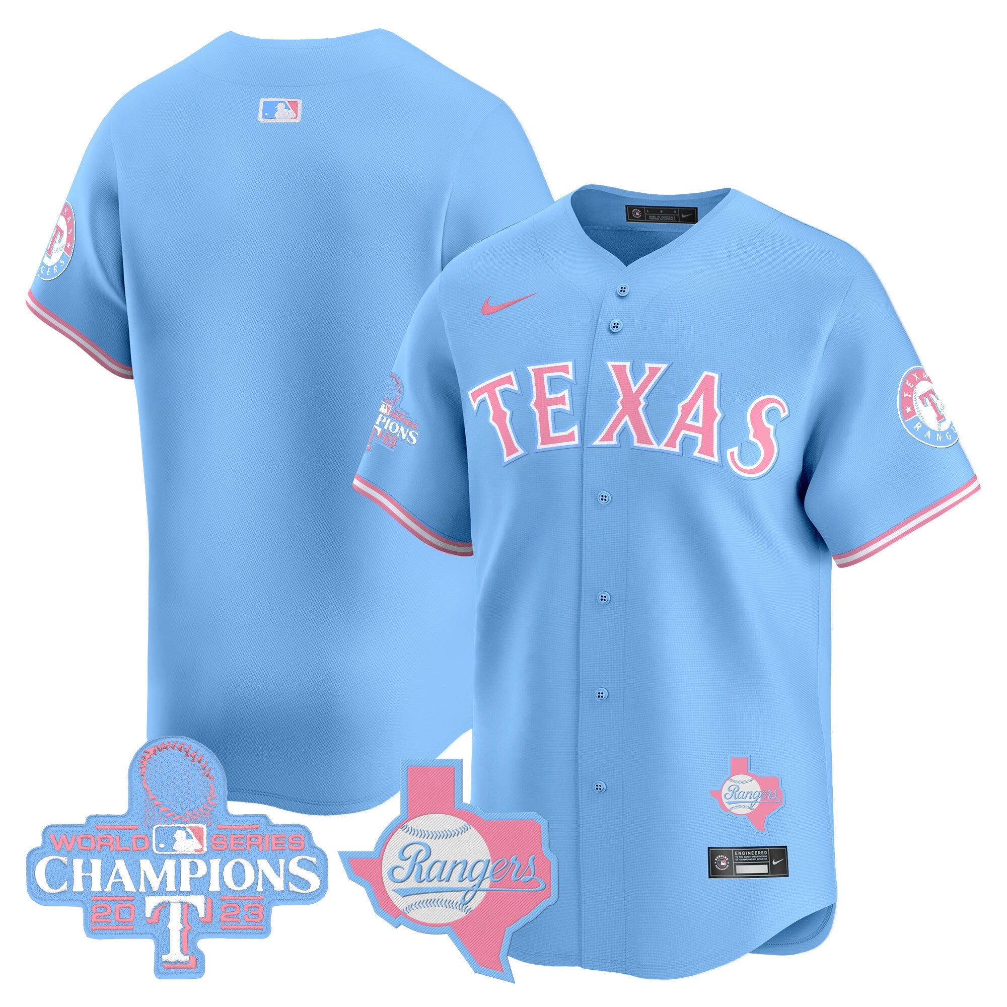 Unisex Texas Bubblegum Pink Vapor Premier Limited Jersey