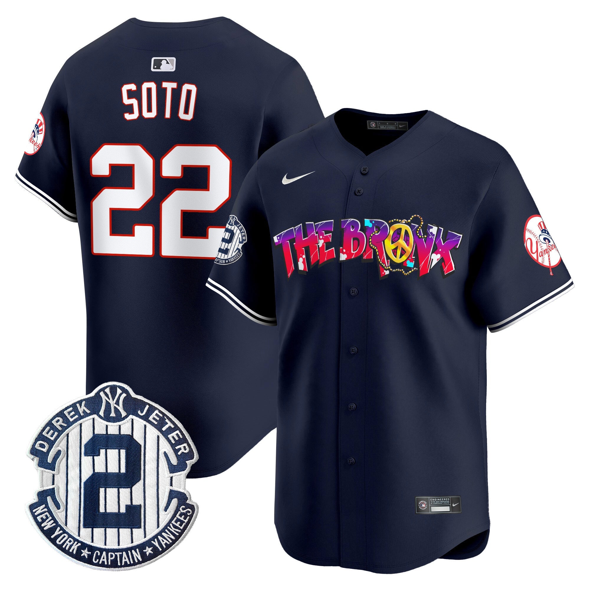 Men’s New York The Bronx Graffiti Vapor Premier Limited Jersey V7