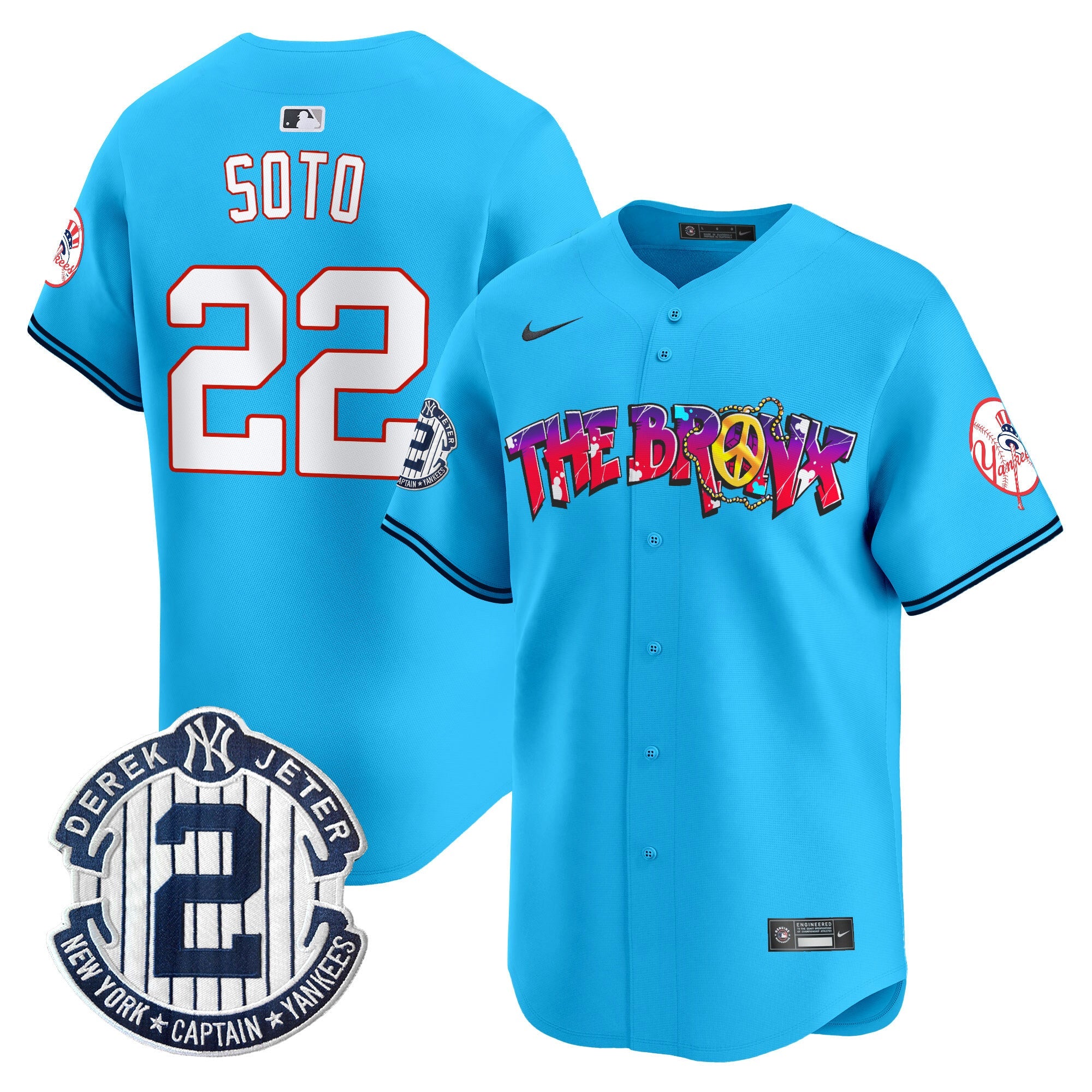 Men’s New York The Bronx Graffiti Vapor Premier Limited Jersey V7