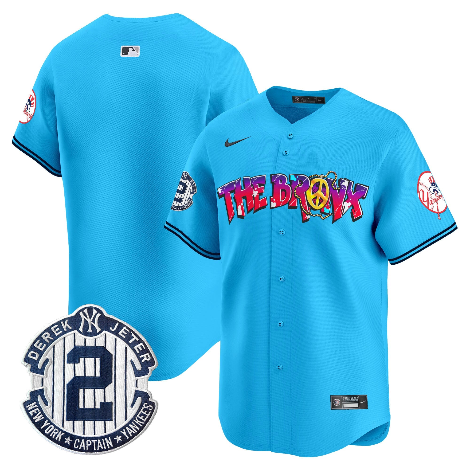 Men’s New York The Bronx Graffiti Vapor Premier Limited Jersey V7