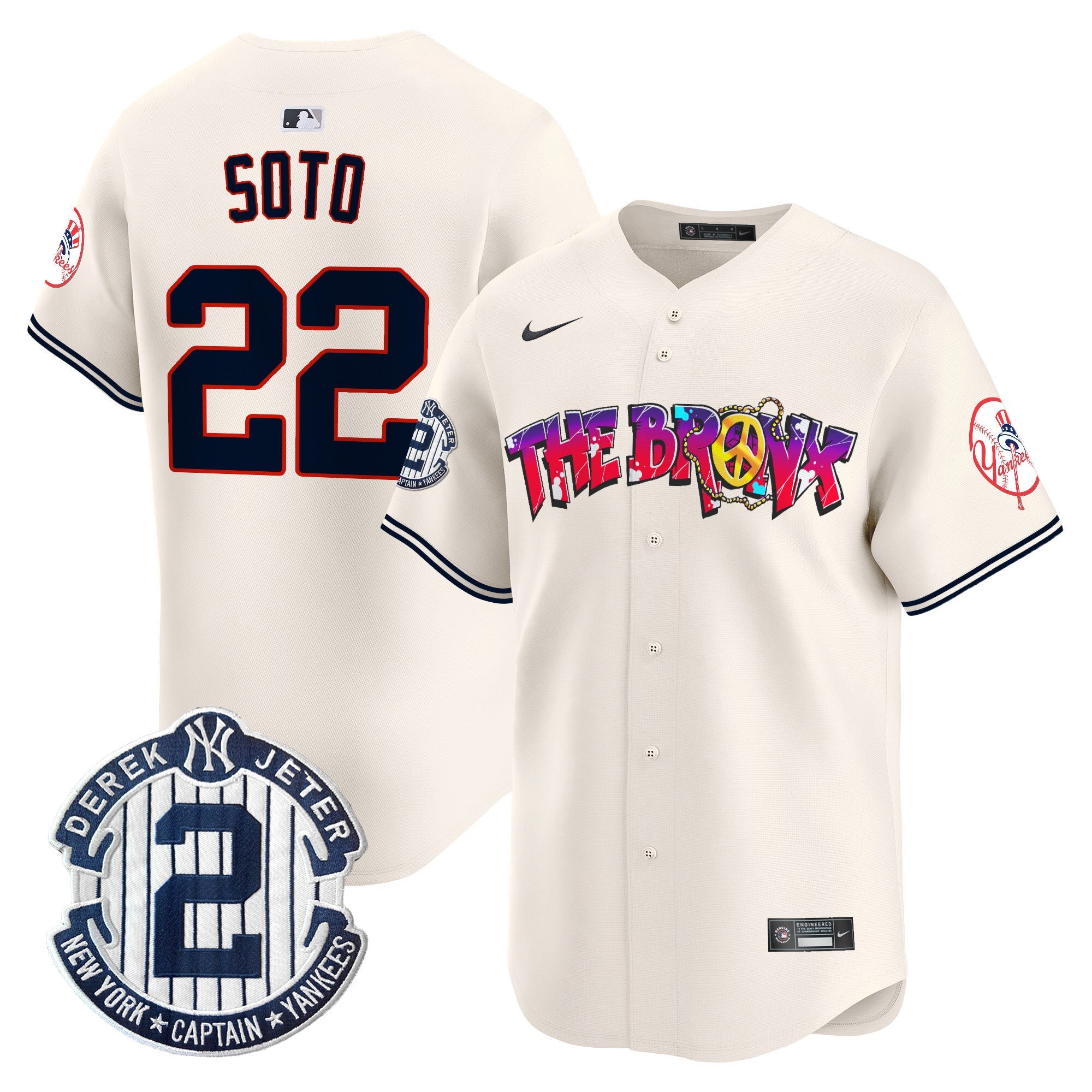 Men’s New York The Bronx Graffiti Vapor Premier Limited Jersey V7