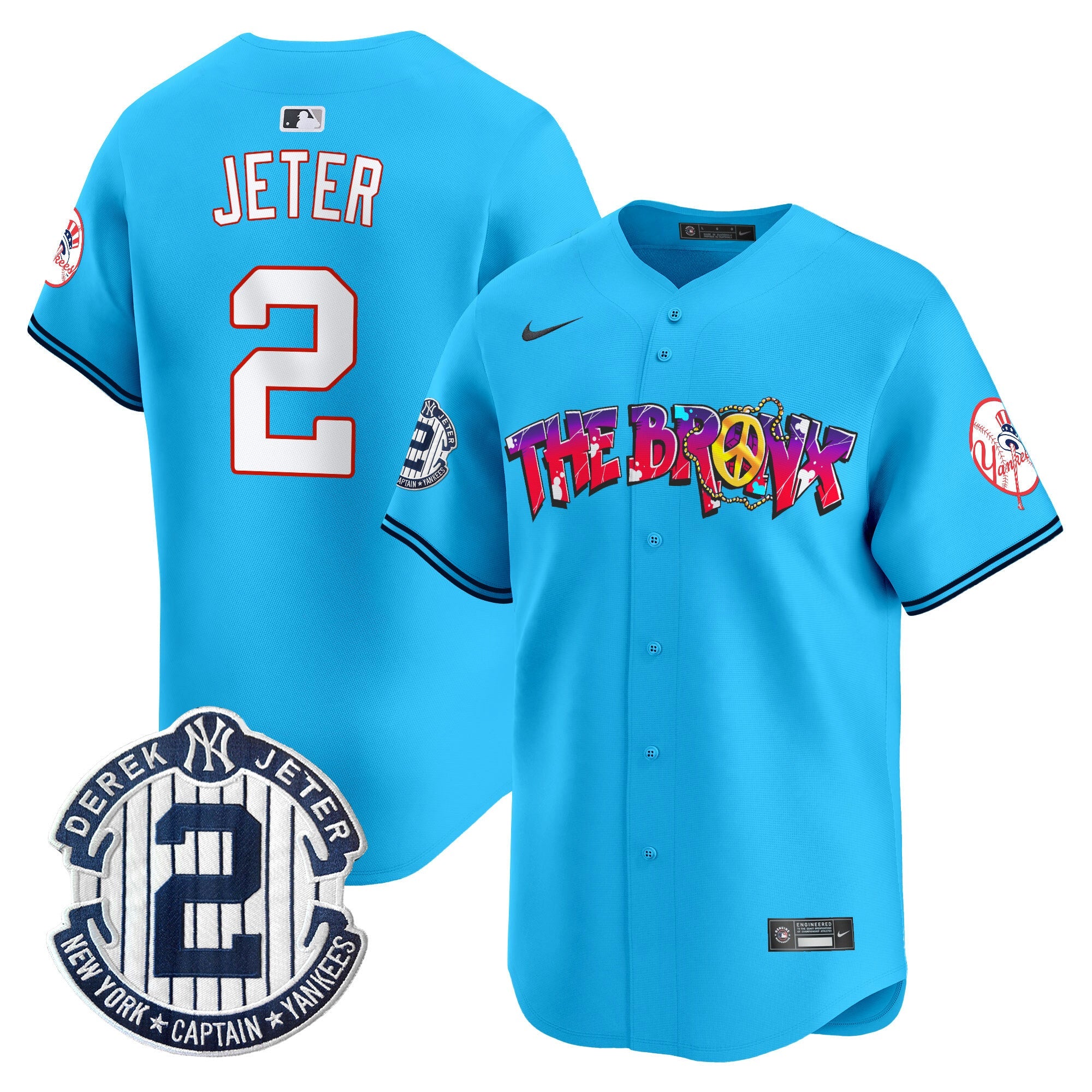 Men’s New York The Bronx Graffiti Vapor Premier Limited Jersey V7