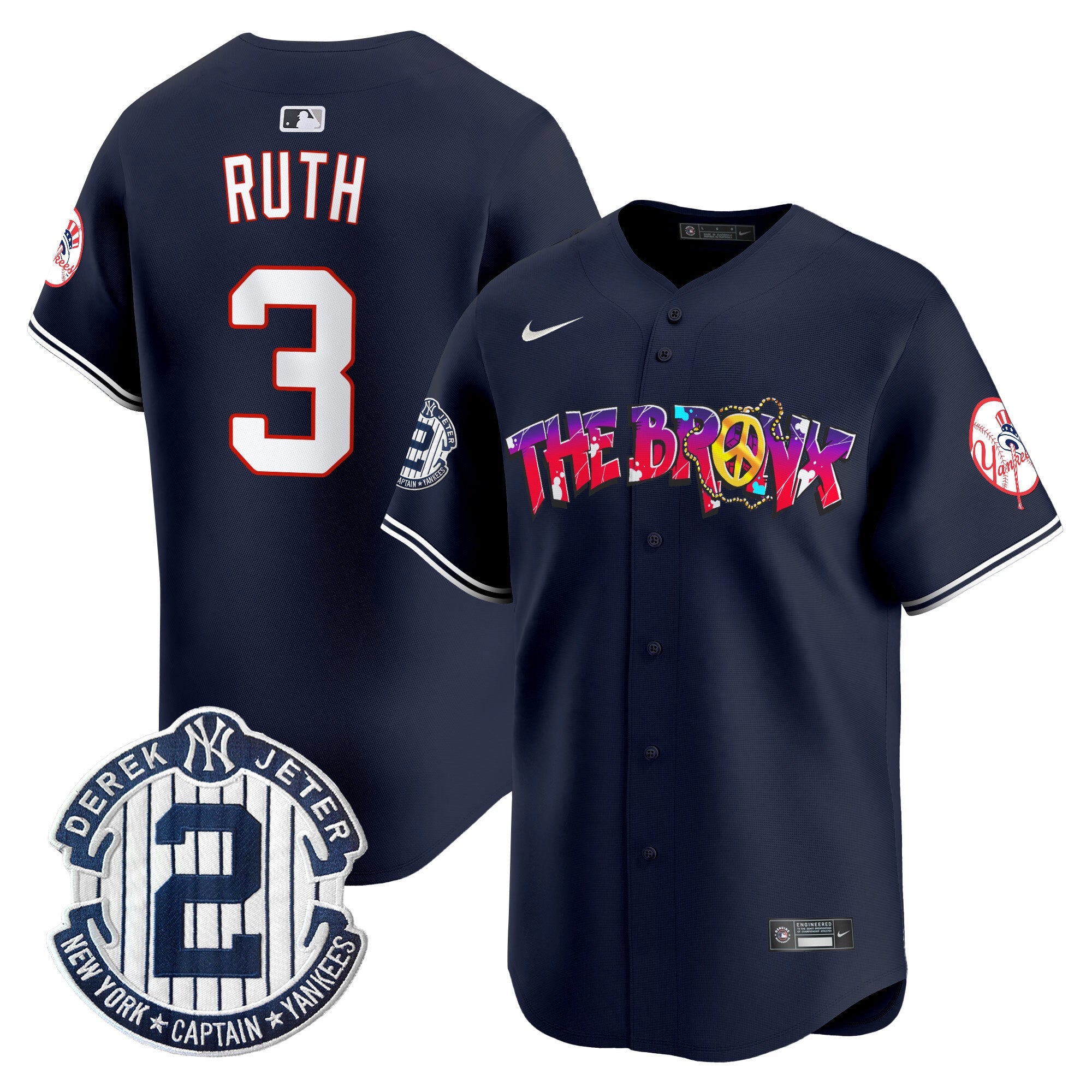 Men’s New York The Bronx Graffiti Vapor Premier Limited Jersey V7