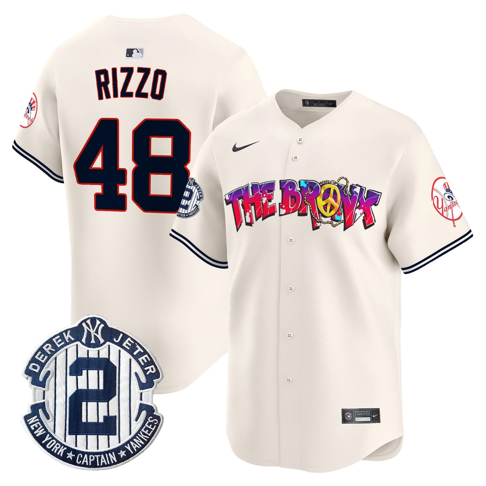 Men’s New York The Bronx Graffiti Vapor Premier Limited Jersey V7