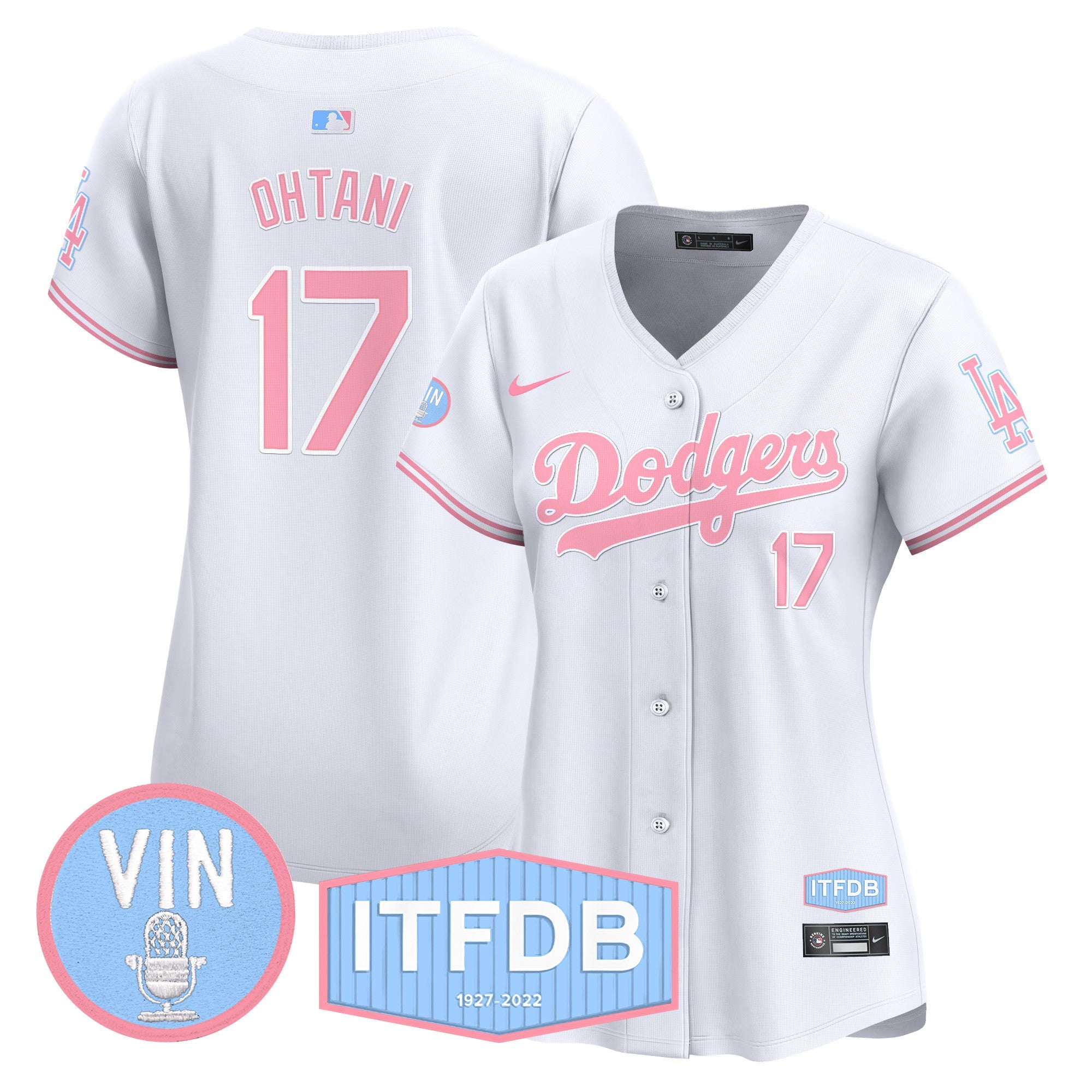 Women’s Vin ITFDB Patch Bubblegum Pink Vapor Premier Limited Jersey