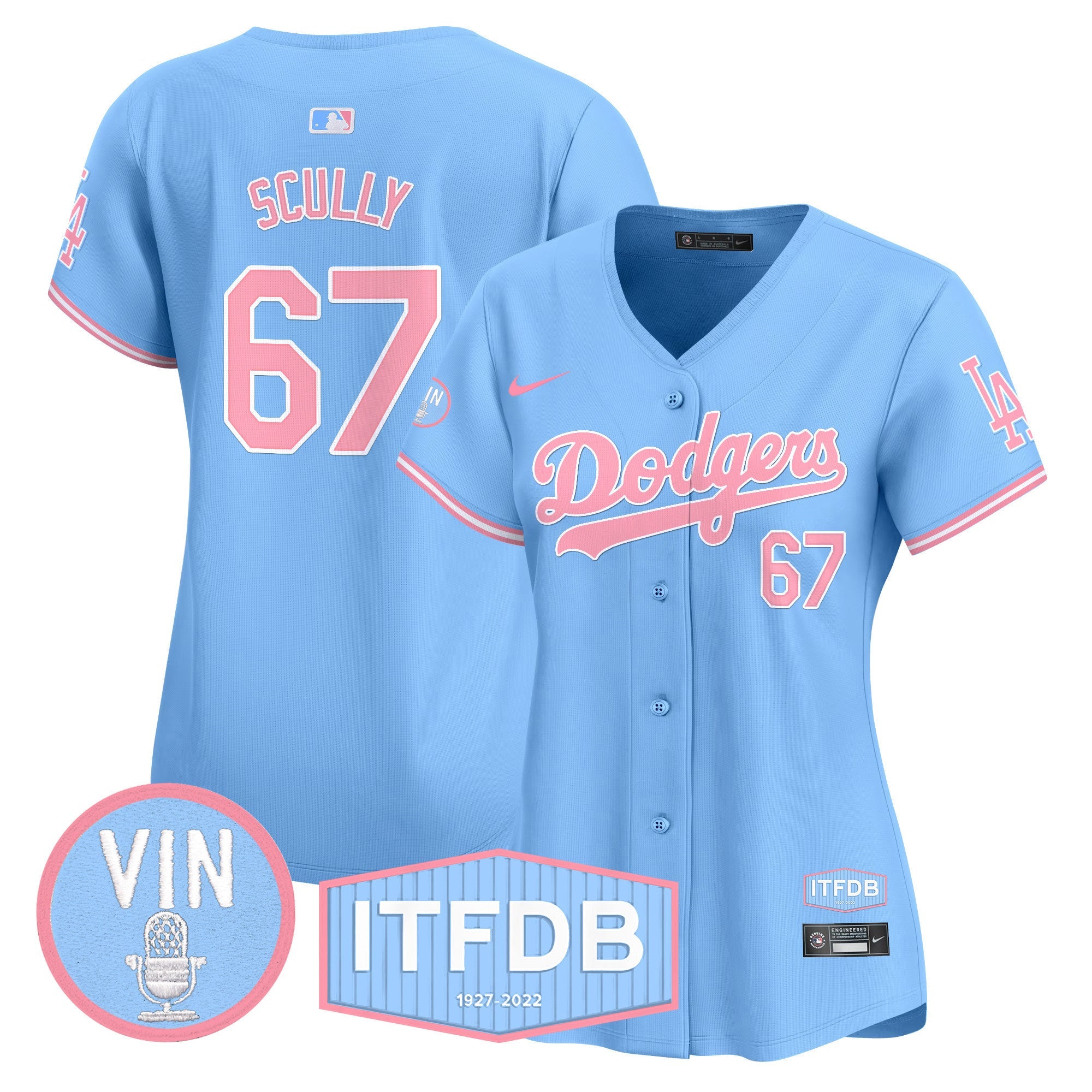 Women’s Vin ITFDB Patch Bubblegum Pink Vapor Premier Limited Jersey