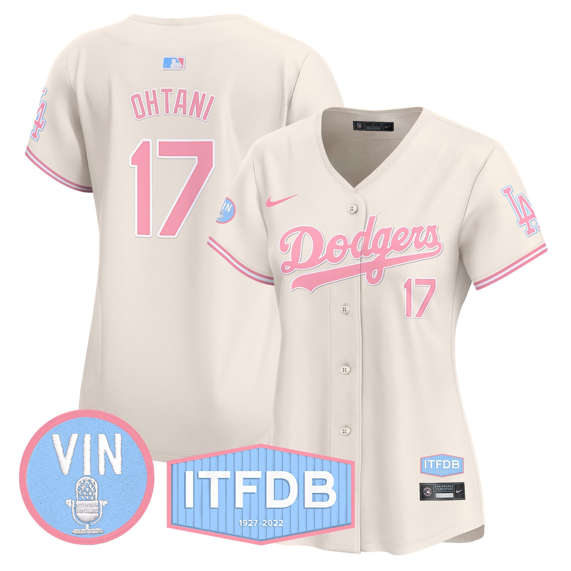 Women’s Vin ITFDB Patch Bubblegum Pink Vapor Premier Limited Jersey